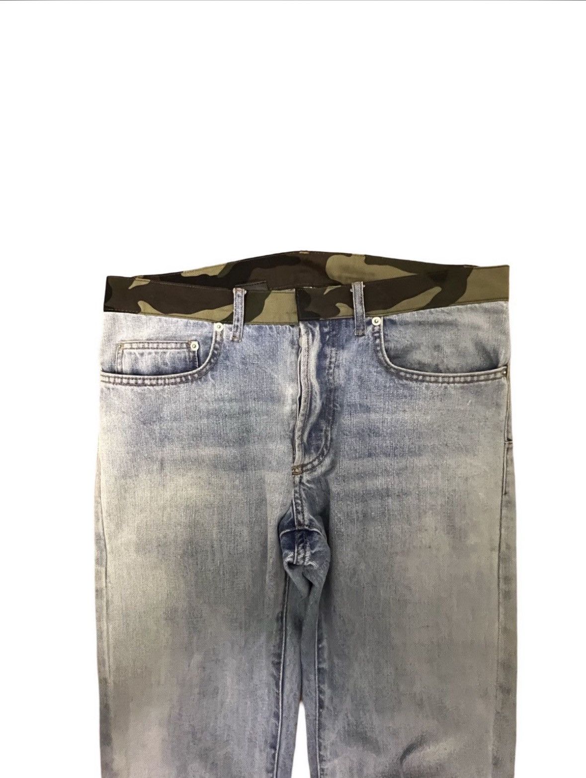 Dior × Hedi Slimane Sample Camo Waist Denim Size US 31 - 3 Thumbnail