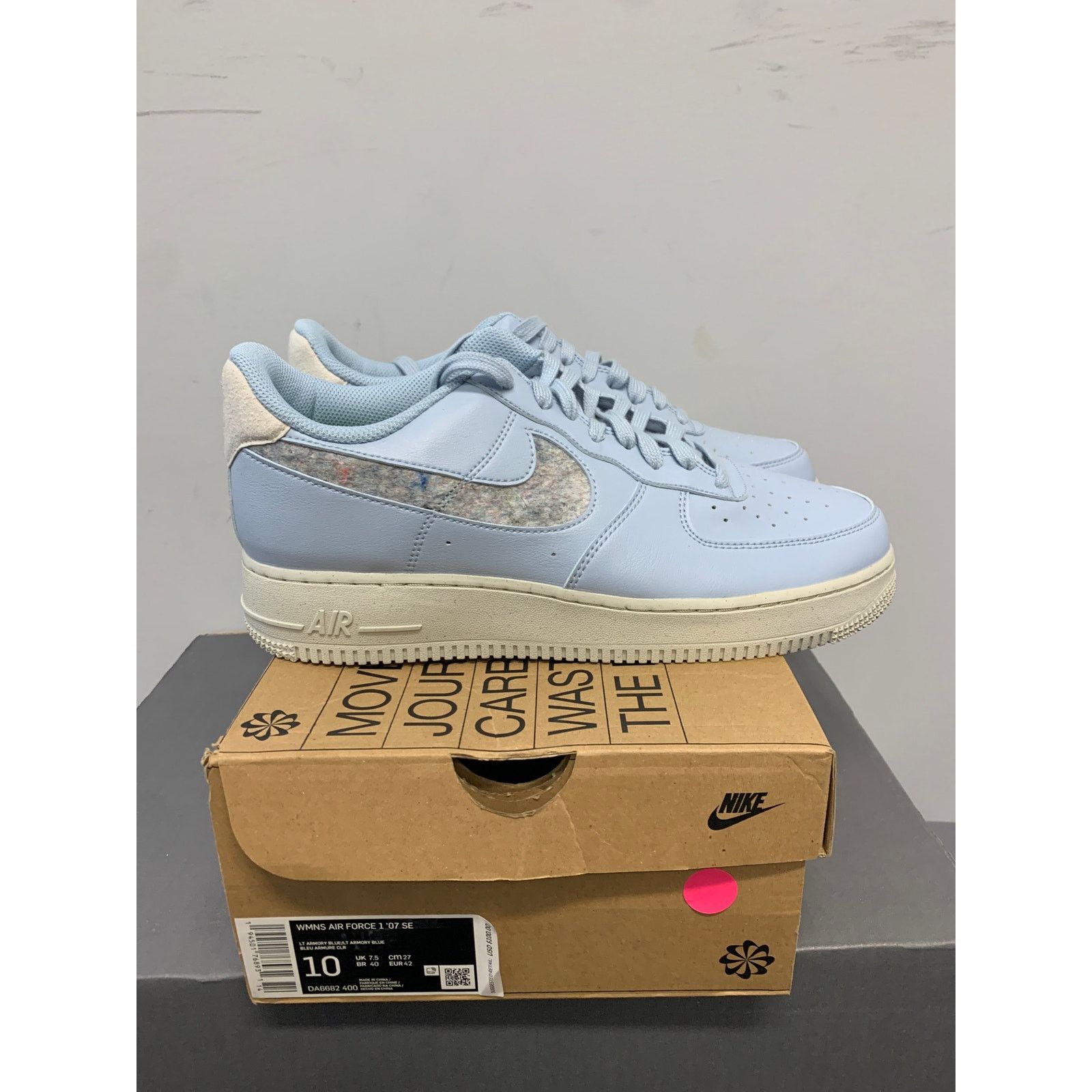 Nike Nike Air Force 1 Low '07 SE Light Armory Blue Women's 10 Size US 10 / IT 40 - 1 Thumbnail