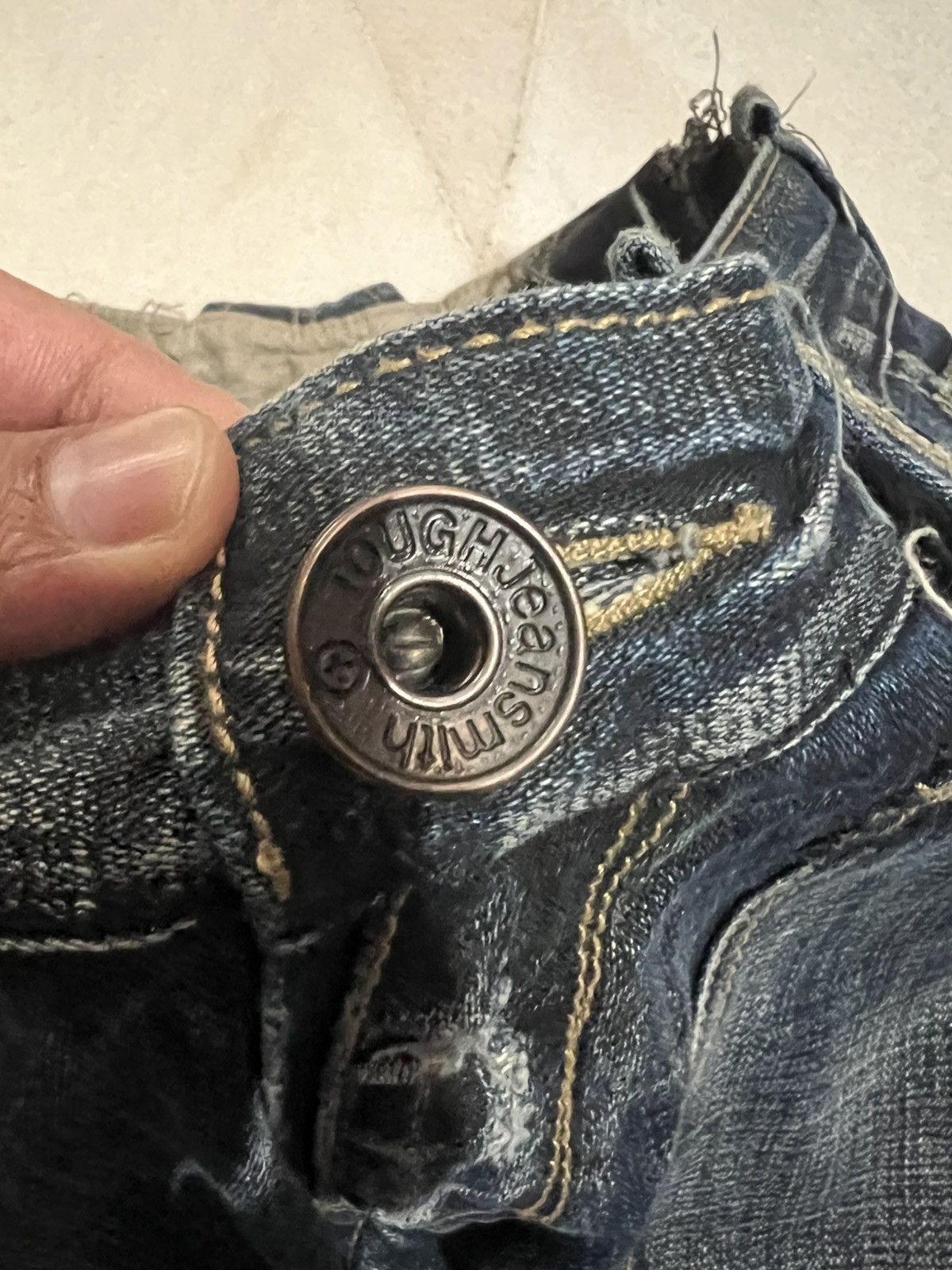 If Six Was Nine × Japanese Brand × Le Grande Bleu (L.G.B.) 🌈Flare 90’s style Tough Jean Smitth Distress Jean Size US 30 / EU 46 - 7 Thumbnail
