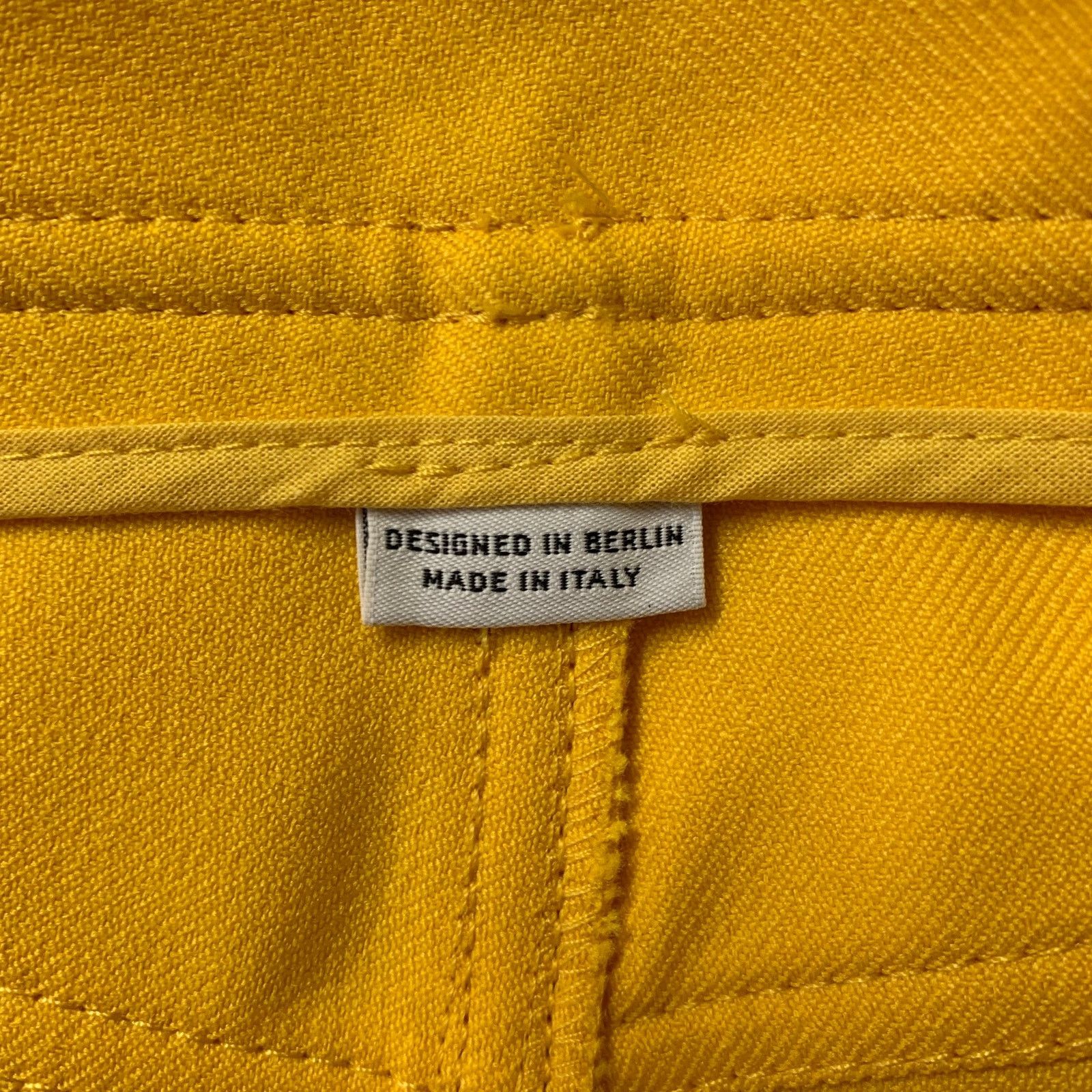 Random Identities RANDOM IDENTITIES Size 30 Yellow Polyester Casual Pants Size US 32 / EU 48 - 4 Thumbnail