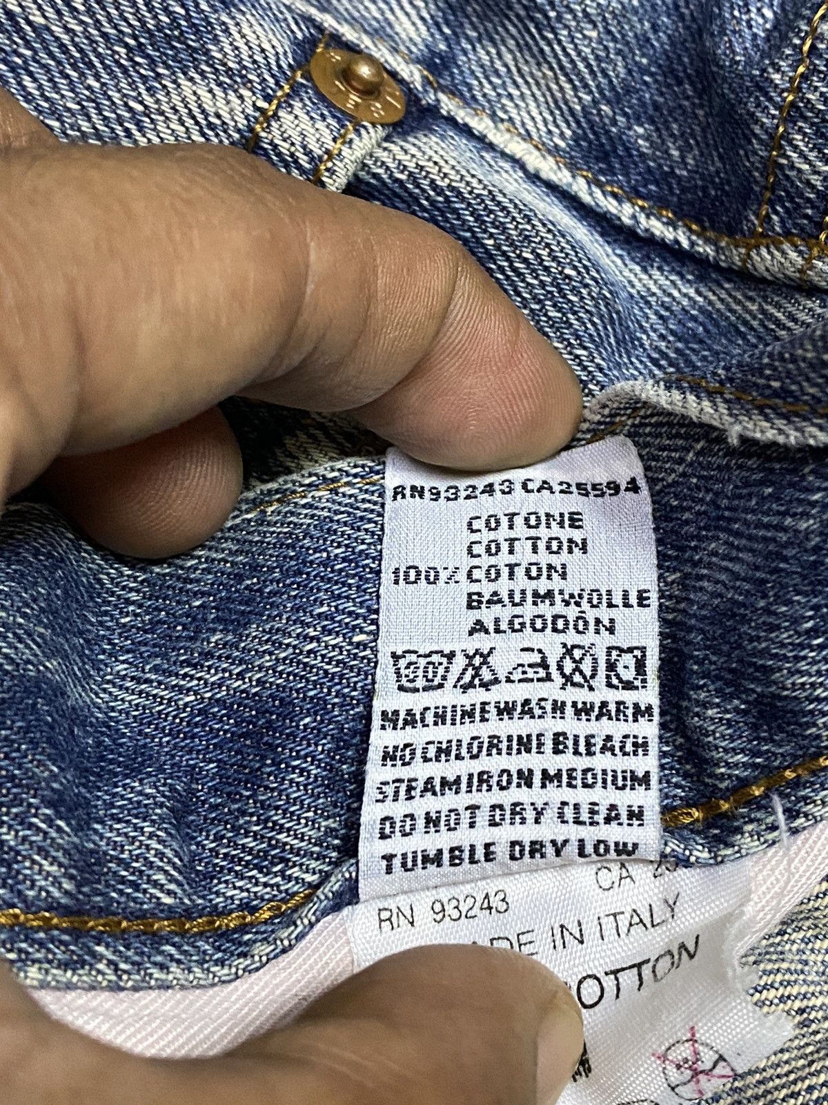 Diesel Black Gold Vintage Diesel Industry Faded Wash Distressed Slim Jeans Size US 30 / EU 46 - 21 Thumbnail