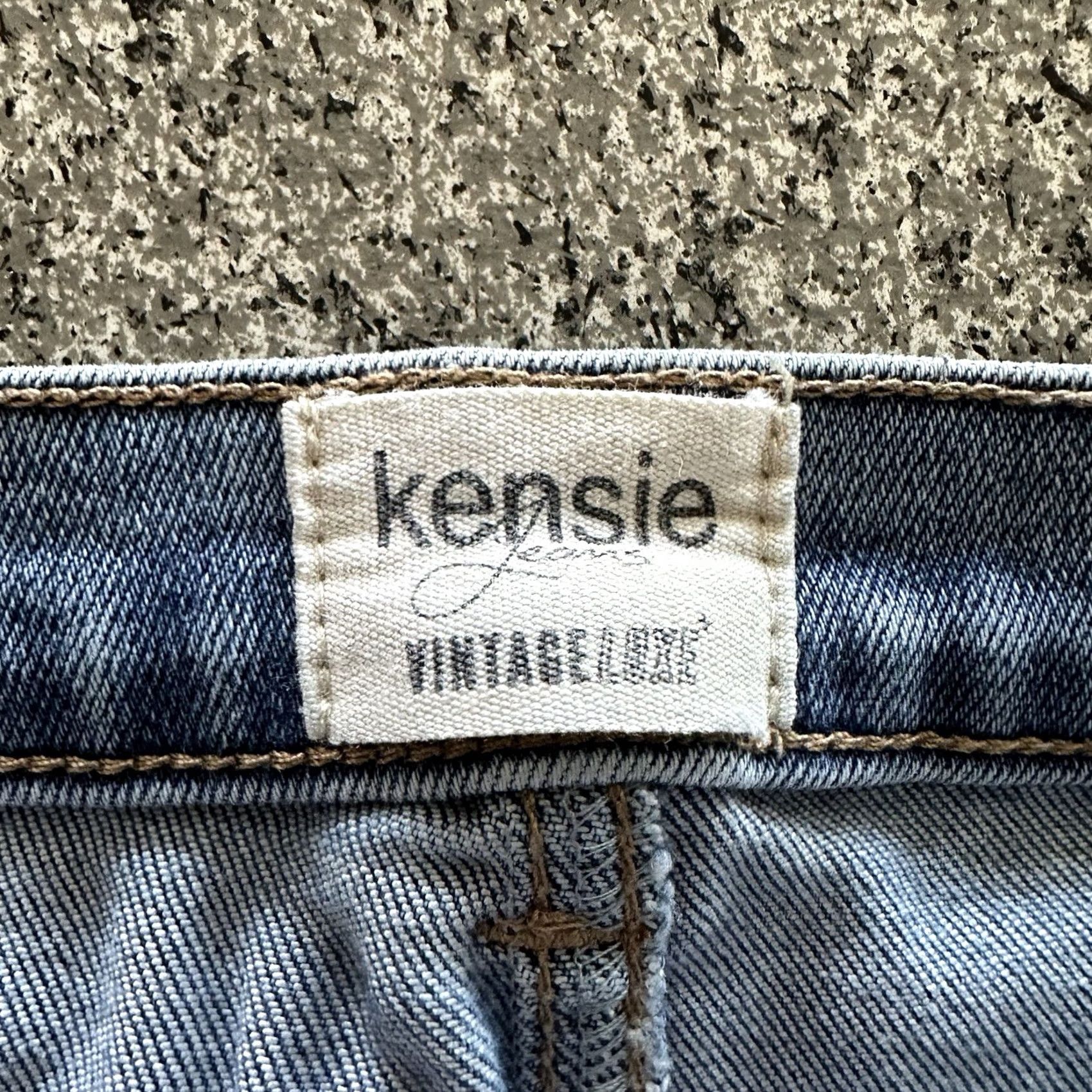 Vintage Kensie Jeans Jeans 8 29x28 Vintage Luxe High Rise Skinny Button Fly Raw Hem Size 29" - 4 Thumbnail