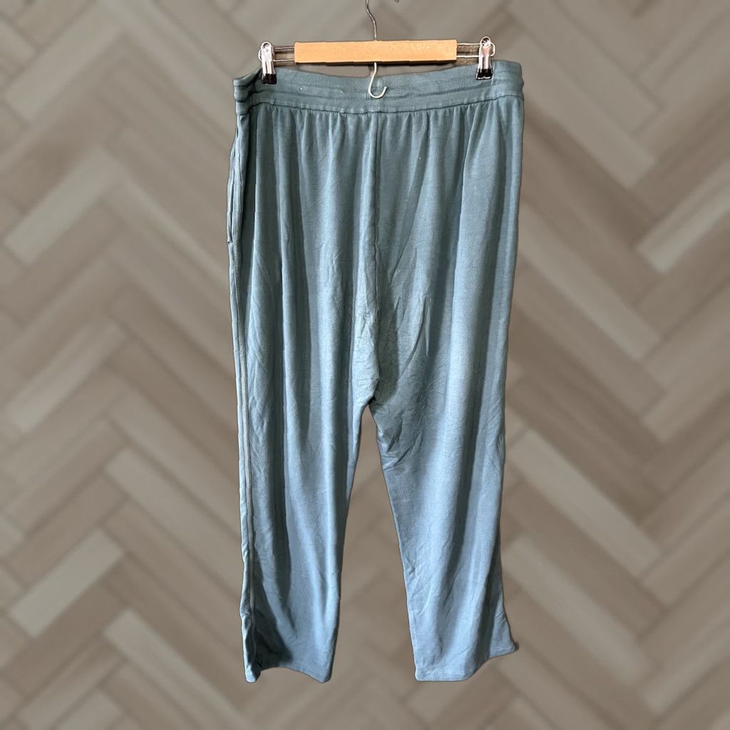 Soft Surroundings Soft Surroundings Sweatpants Womens Green XL Drawstring Pants Size 40" / US 18 - 1 Thumbnail
