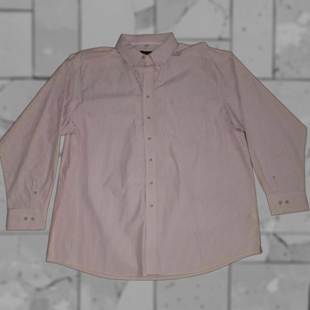 Pinko Stripe Shirt Button-Down Pink Stripe Mens 2XL Long Sleeve NWT Size US XXL / EU 58 / 5 - 1 Thumbnail