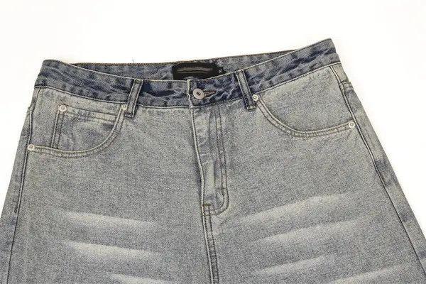 Japanese Brand Trendy street casual distressed washed straight jeans Size US 32 / EU 48 - 4 Thumbnail