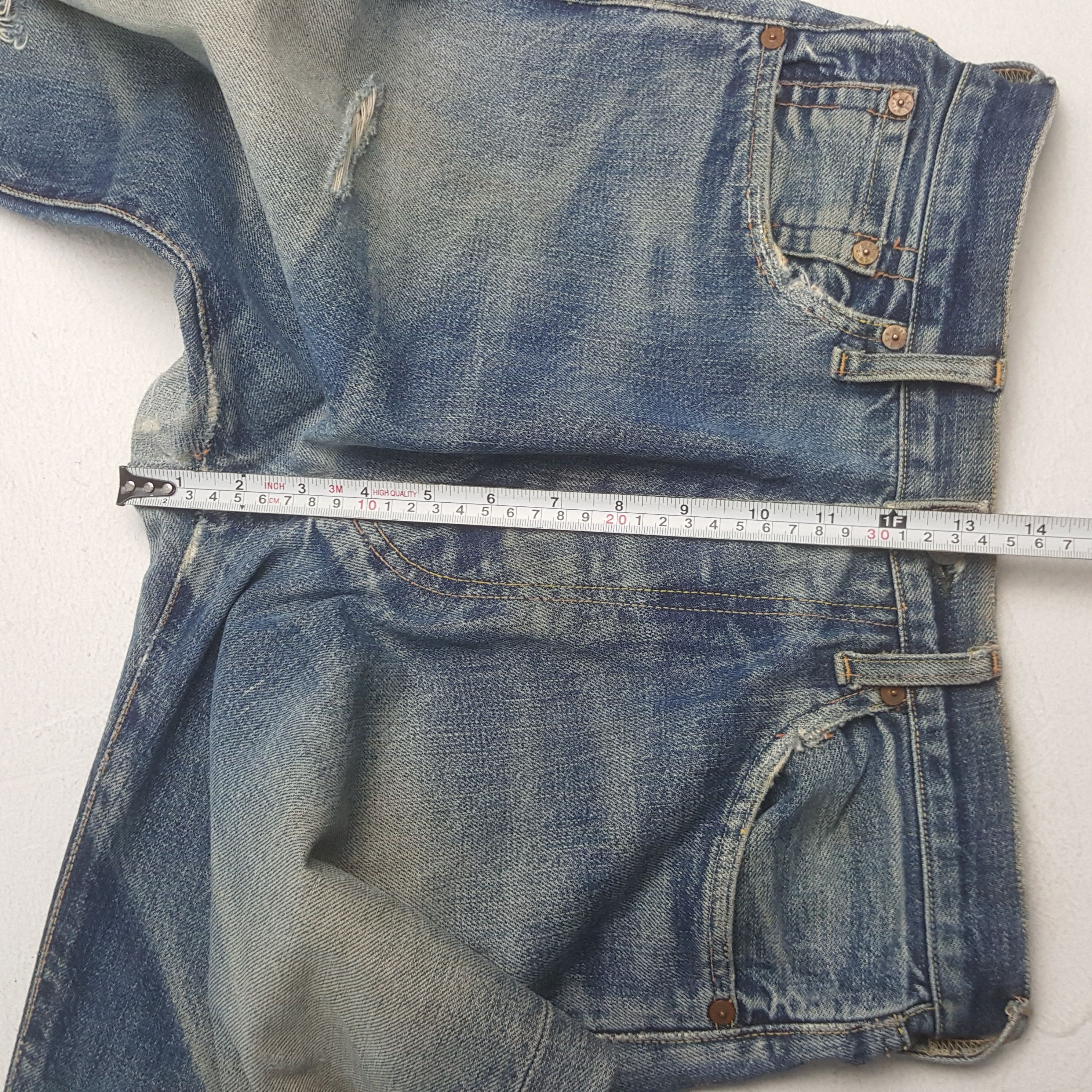 If Six Was Nine × Japanese Brand × Vintage Vintage Evis Japanese Brand Daicock Custom Art Denim Jeans Size US 29 - 10 Thumbnail
