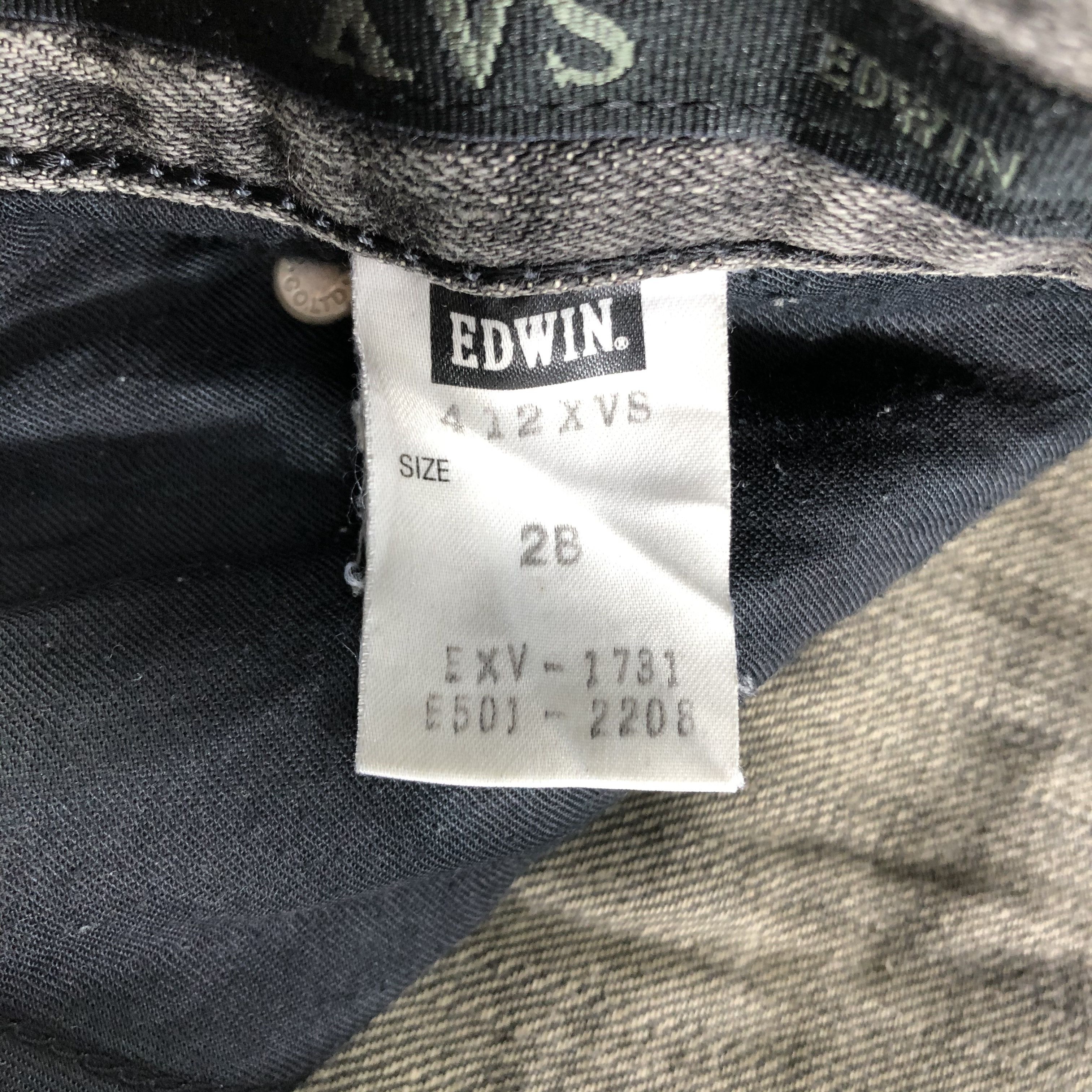 Edwin Edwin XV Jeans Faded Black Denim KJ2436 Size US 28 / EU 44 - 9 Thumbnail