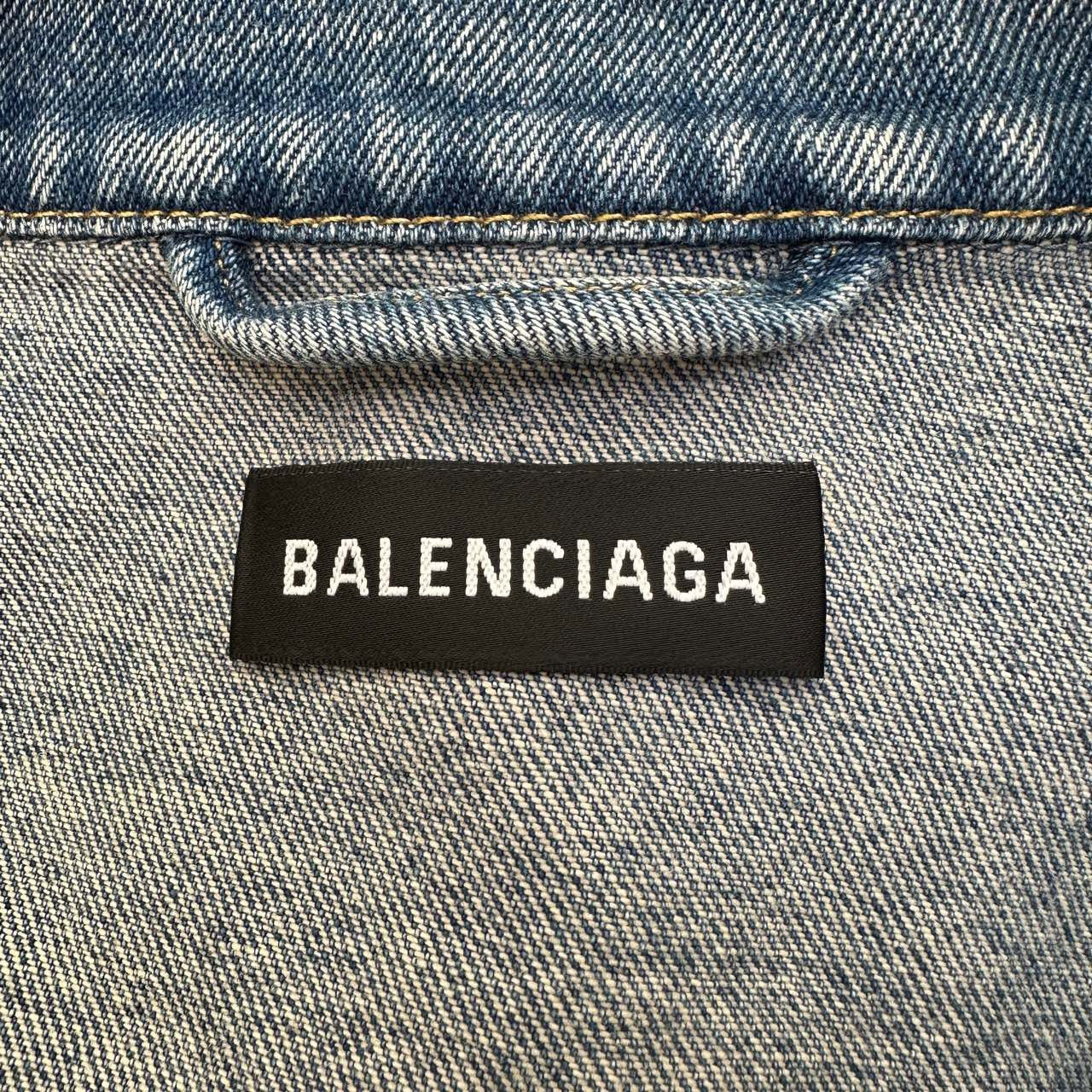 Balenciaga Balenciaga denim logo jacket Size US M / EU 48-50 / 2 - 6 Thumbnail