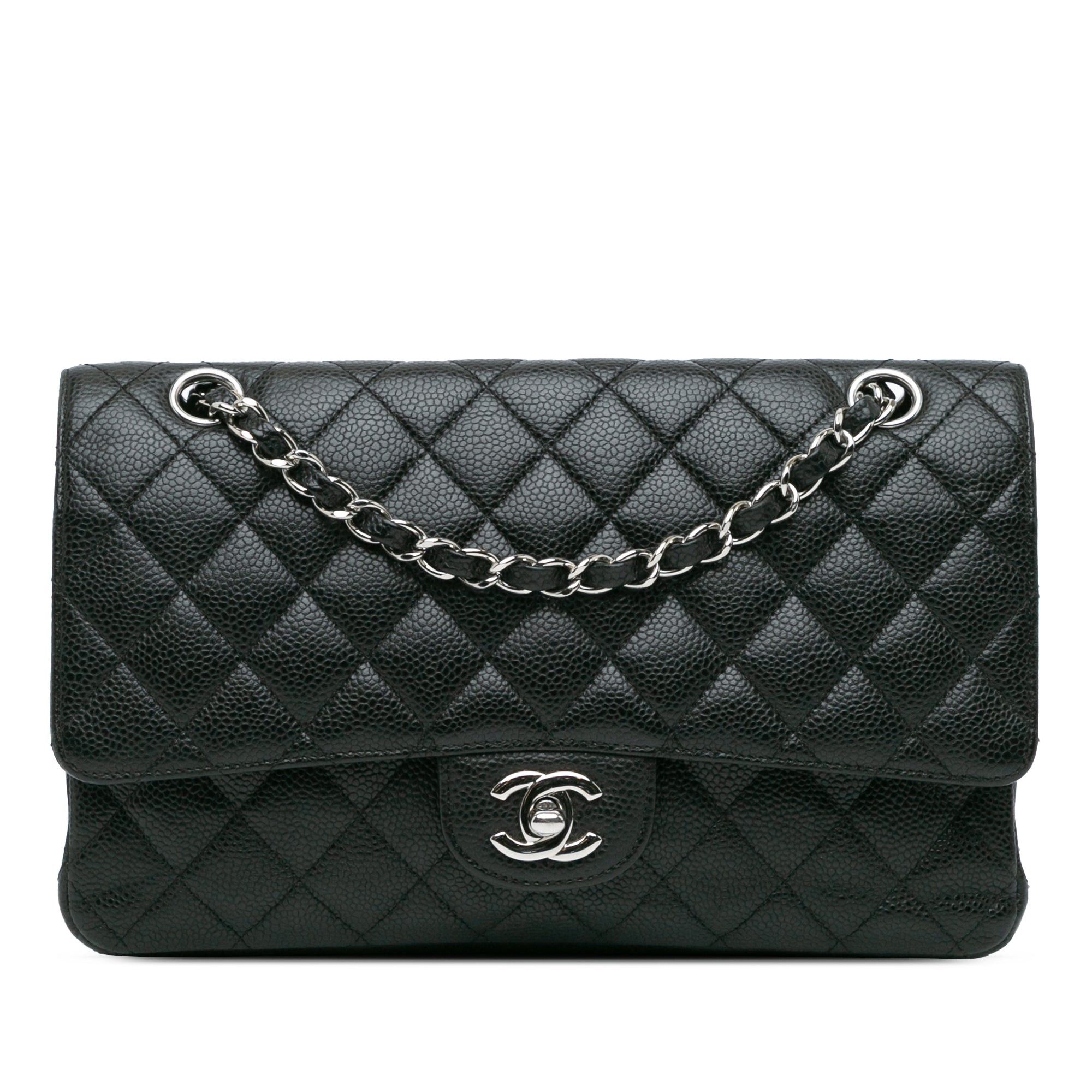 Chanel Chanel Medium Classic Caviar Double Flap Black Size ONE SIZE - 1 Thumbnail