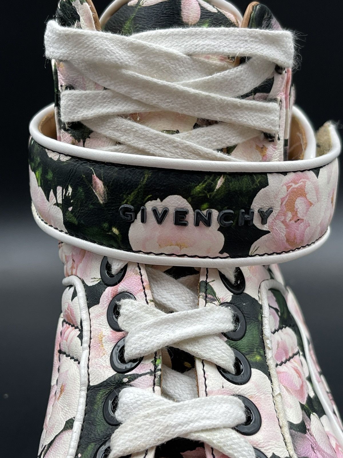 Givenchy Givenchy Tyson Floral High Top Sneaker Size US 12 / EU 45 - 15 Thumbnail
