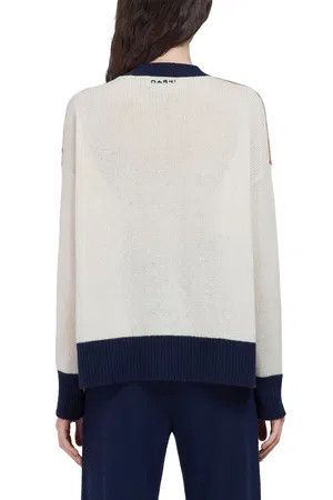 Marni o1w1db10125 Colorblock Cashmere Cardigan in Multicolor Size M / US 6-8 / IT 42-44 - 3 Thumbnail