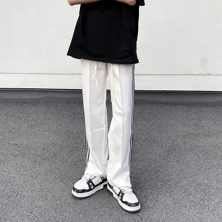 Japanese Brand × Vintage Loose striped woven casual pants Size US 32 / EU 48 - 1 Thumbnail