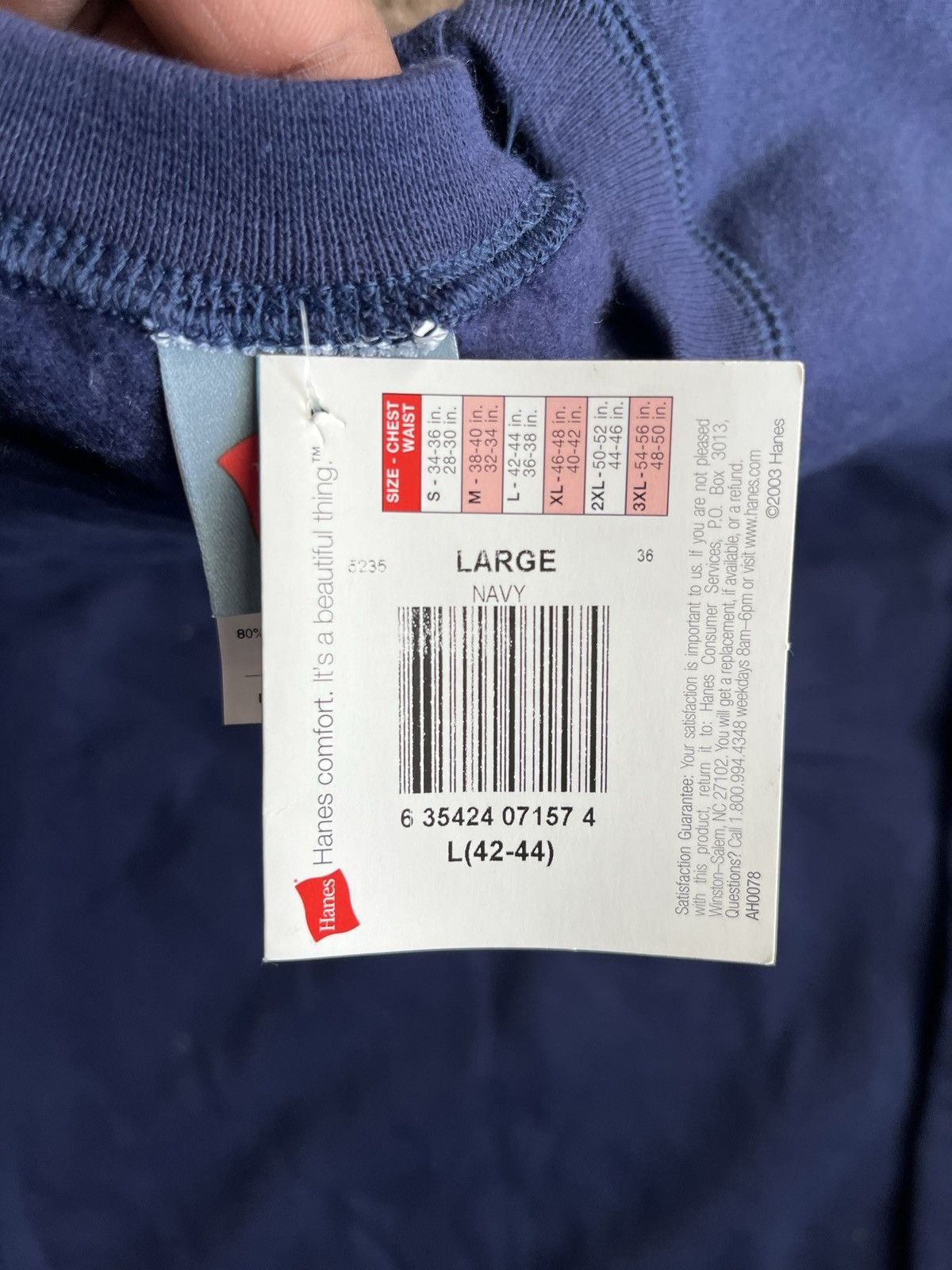 Hanes 2003 Vintage Hanes Premium Crewneck Size US L / EU 52-54 / 3 - 3 Thumbnail