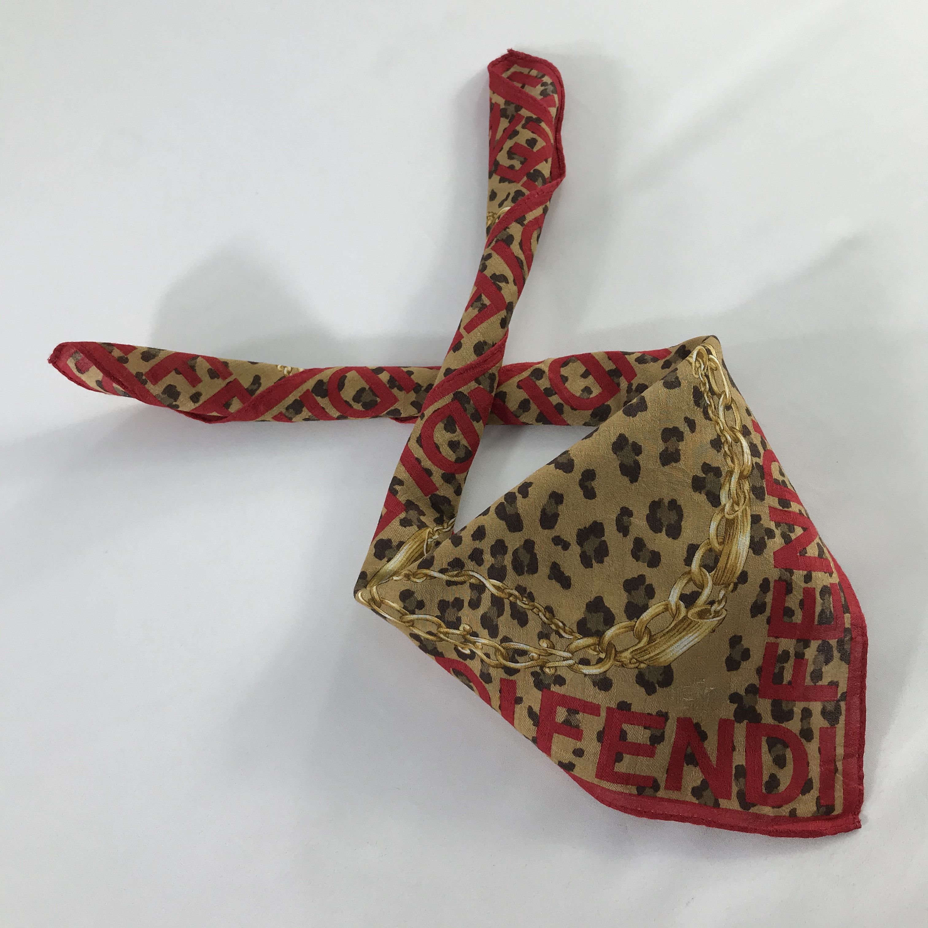 Vintage Vintage Fendi Bandana / Handkerchief / Neckerchief - S587 Size ONE SIZE - 4 Thumbnail