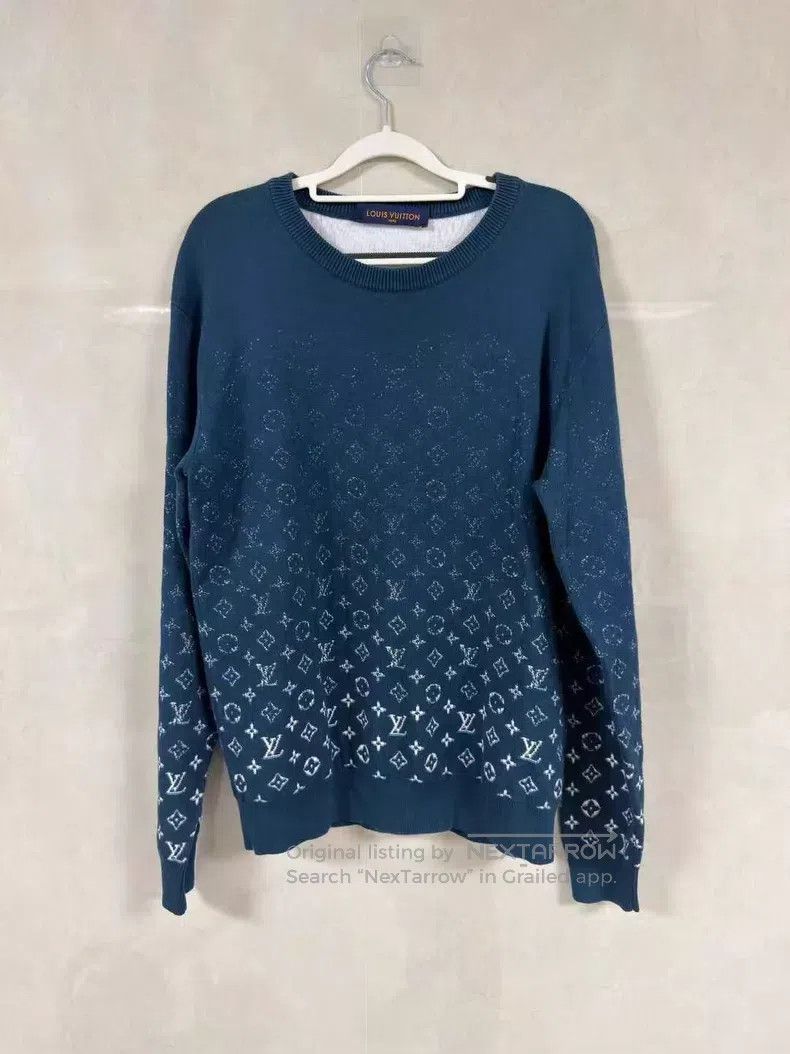 Louis Vuitton Louis Vuitton Gradient presbyopic full print knitted sweat Size US M / EU 48-50 / 2 - 1 Thumbnail