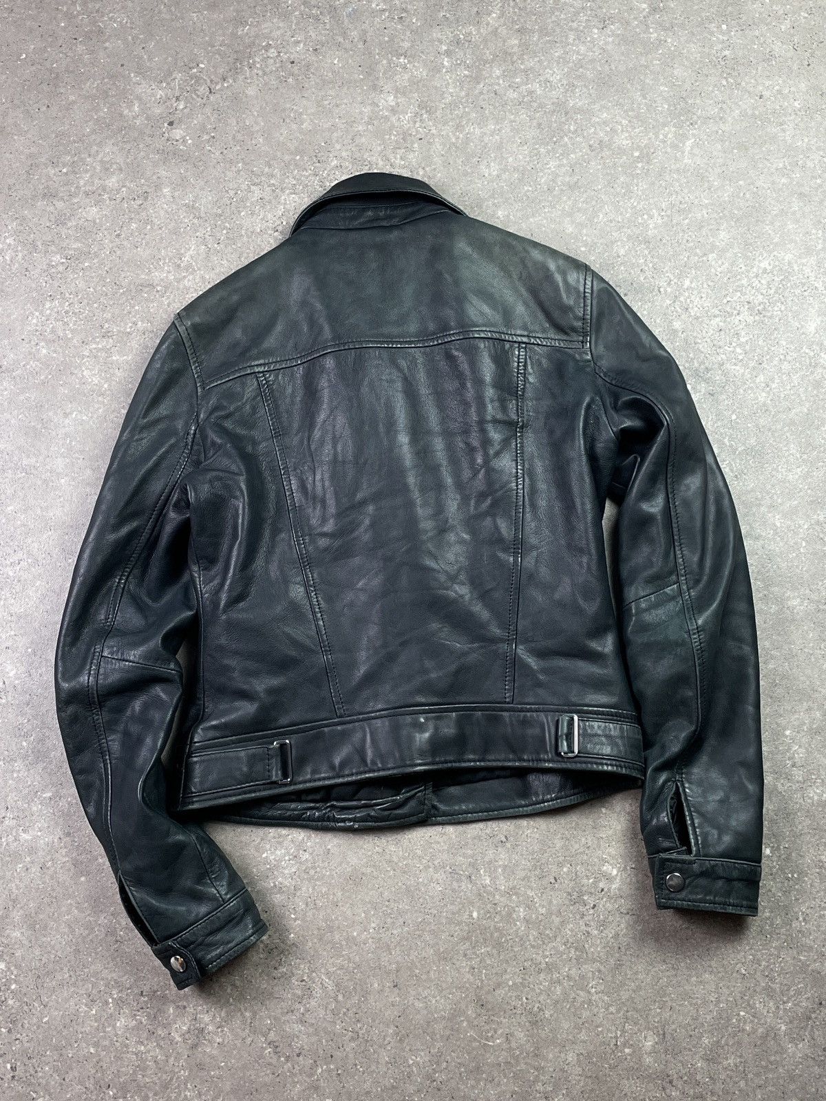 Genuine Leather Vintage Ramones Genuine Leather Jacket Biker Rock Punk Rare Size S / US 4 / IT 40 - 2 Thumbnail