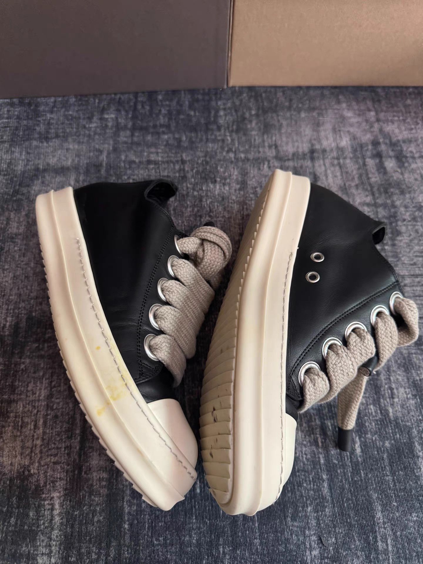 Rick Owens Rick Owens 24SS Thick Laces Low Top Size US 8 / IT 38 - 3 Thumbnail