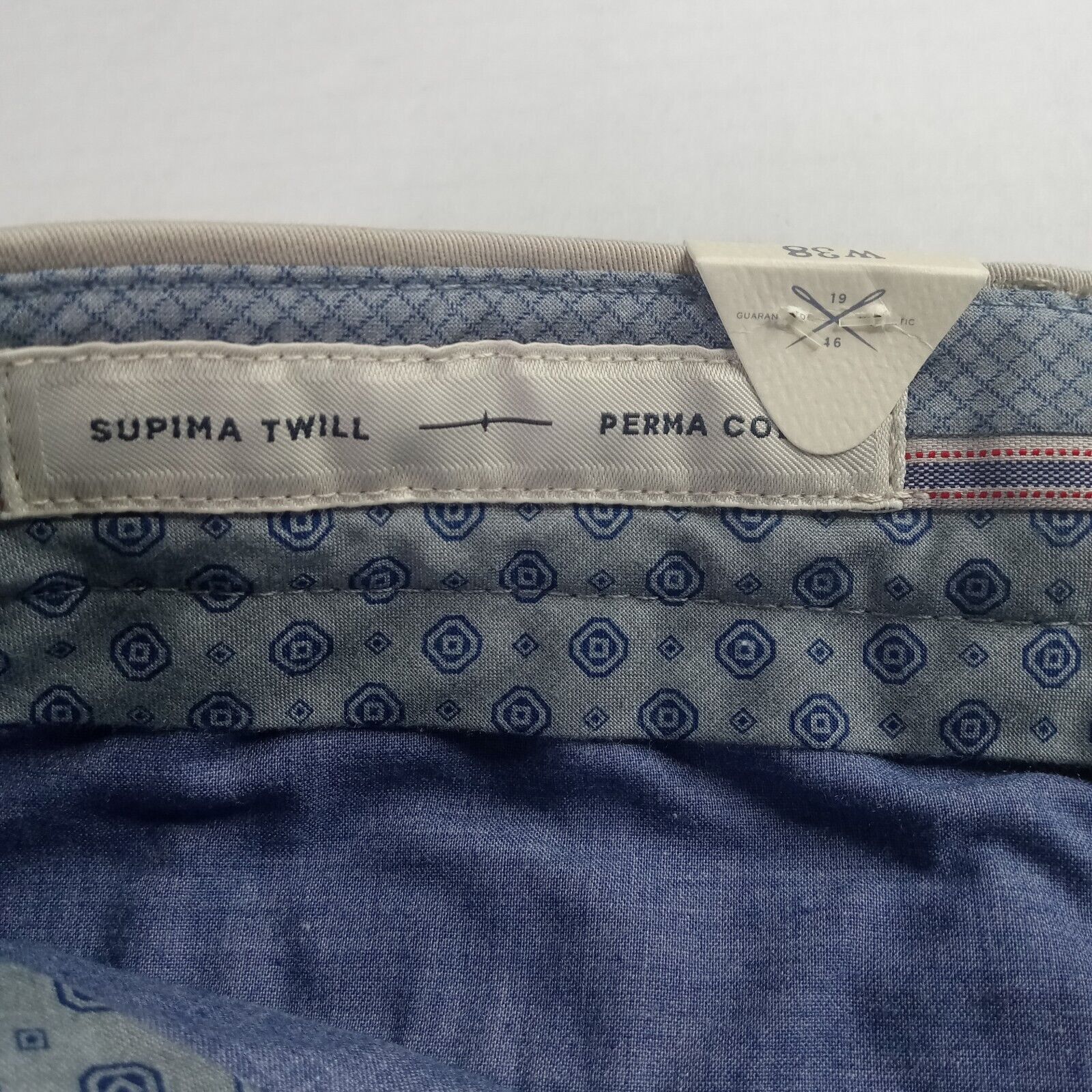 & Other Stories Ballin Relaxed Supima Twill Pants Men's 38x35 Stone Pleated Size US 38 / EU 54 - 5 Thumbnail