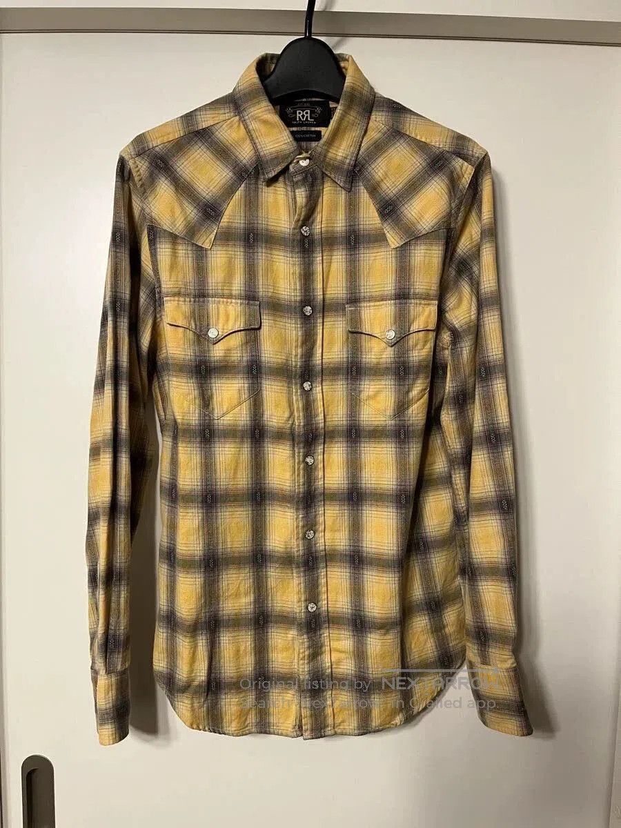 RRL Ralph Lauren RRL 2012 Shadow Plaid Western Shirt. Size US S / EU 44-46 / 1 - 1 Thumbnail
