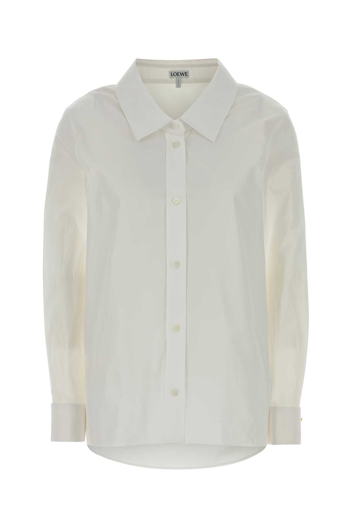 Loewe White Poplin Shirt Size S / US 4 / IT 40 - 1 Thumbnail