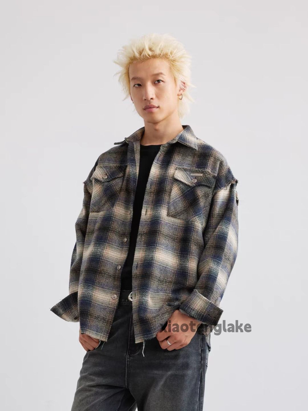 Vintage Unisex plaid outdoor sports loose hiphop pattern shirt Size US M / EU 48-50 / 2 - 2 Thumbnail