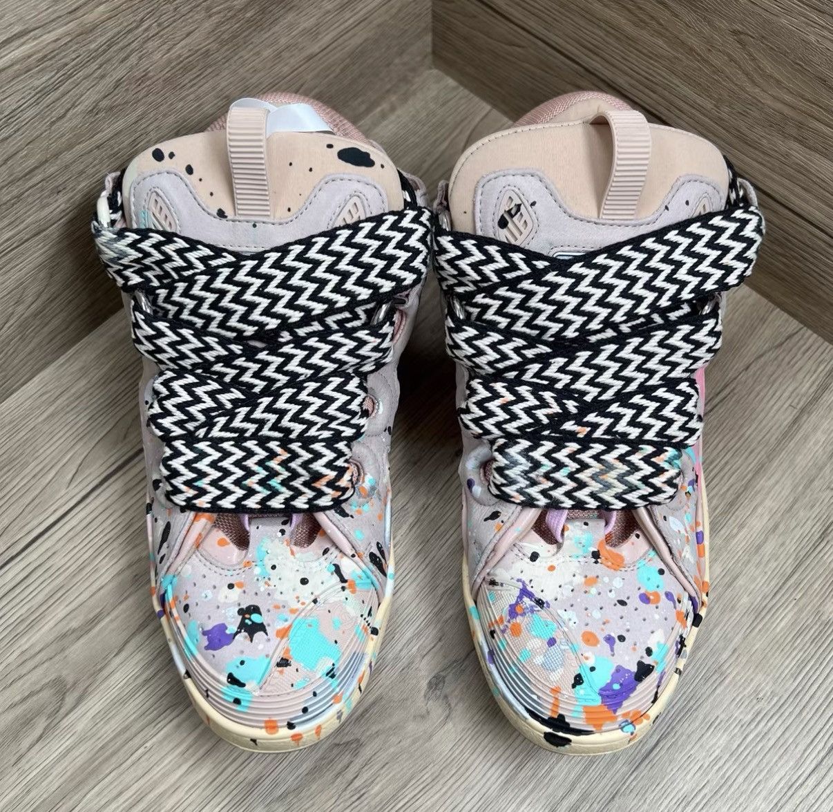 Lanvin Lanvin x Gallery Dept Curb Pink Splash Bread Sneakers J41 Size US 8.5 / EU 41-42 - 5 Thumbnail