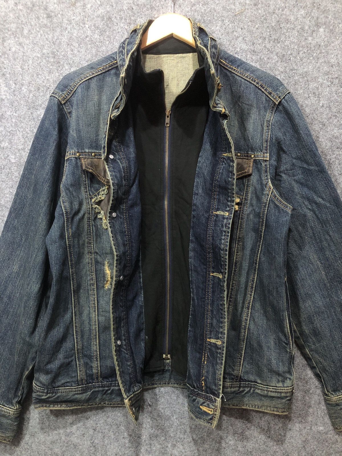 Japanese Brand Ann Duque Co Ltd Denim Jacket Takaya Okayama Size US L / EU 52-54 / 3 - 6 Thumbnail