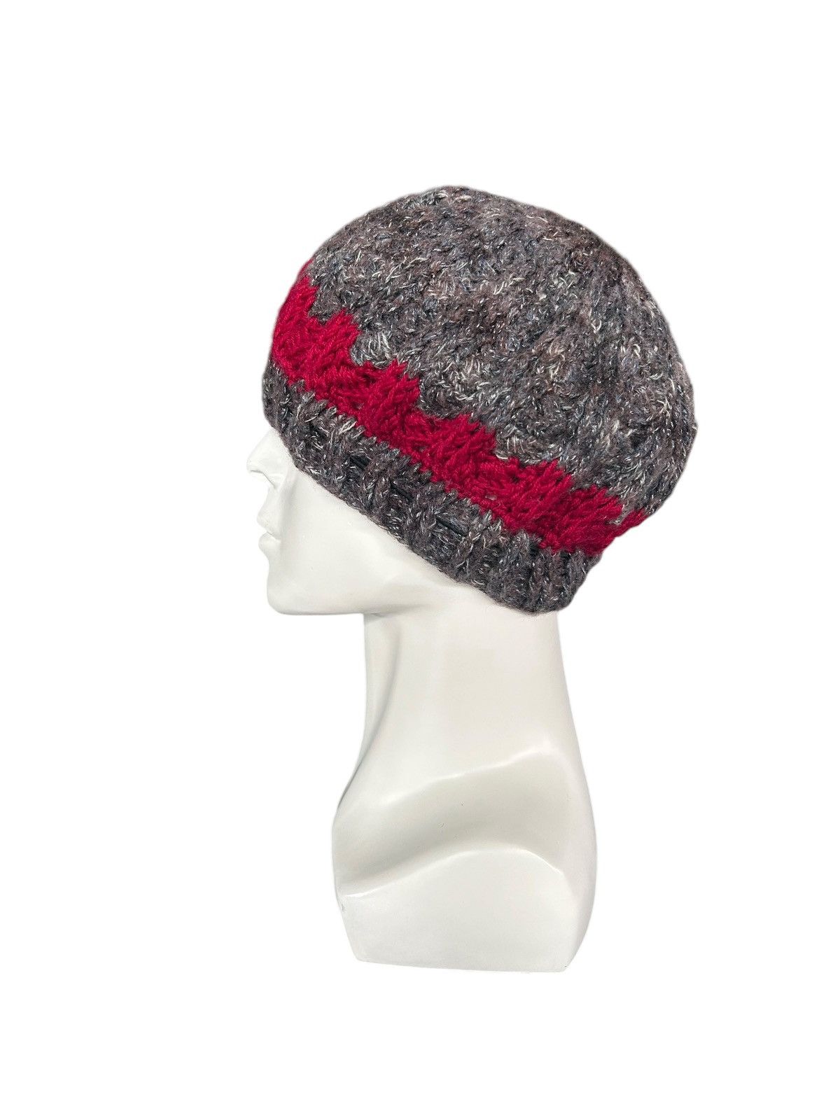 Japanese Brand × Kapital × Vintage Crochet Knitted handmade Beanie Hats Rare☠️☠️ Size ONE SIZE - 3 Thumbnail