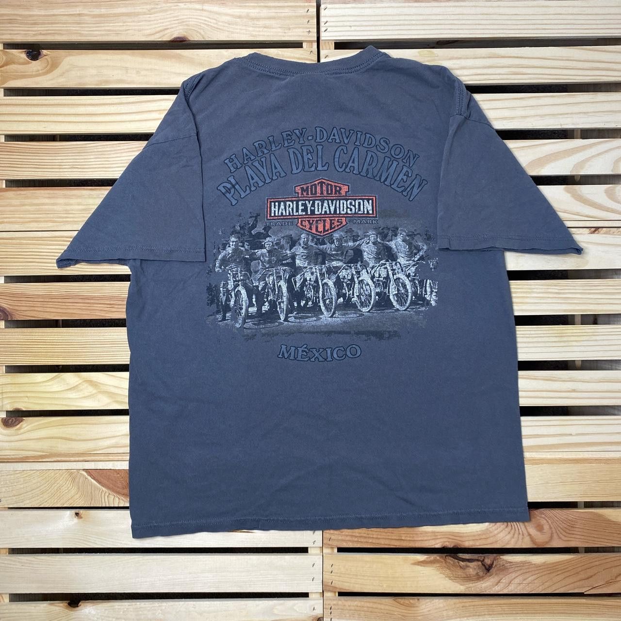 Harley Davidson Vintage Harley Davidson, WI Gray Biker Tee Size Large Size US L / EU 52-54 / 3 - 2 Thumbnail