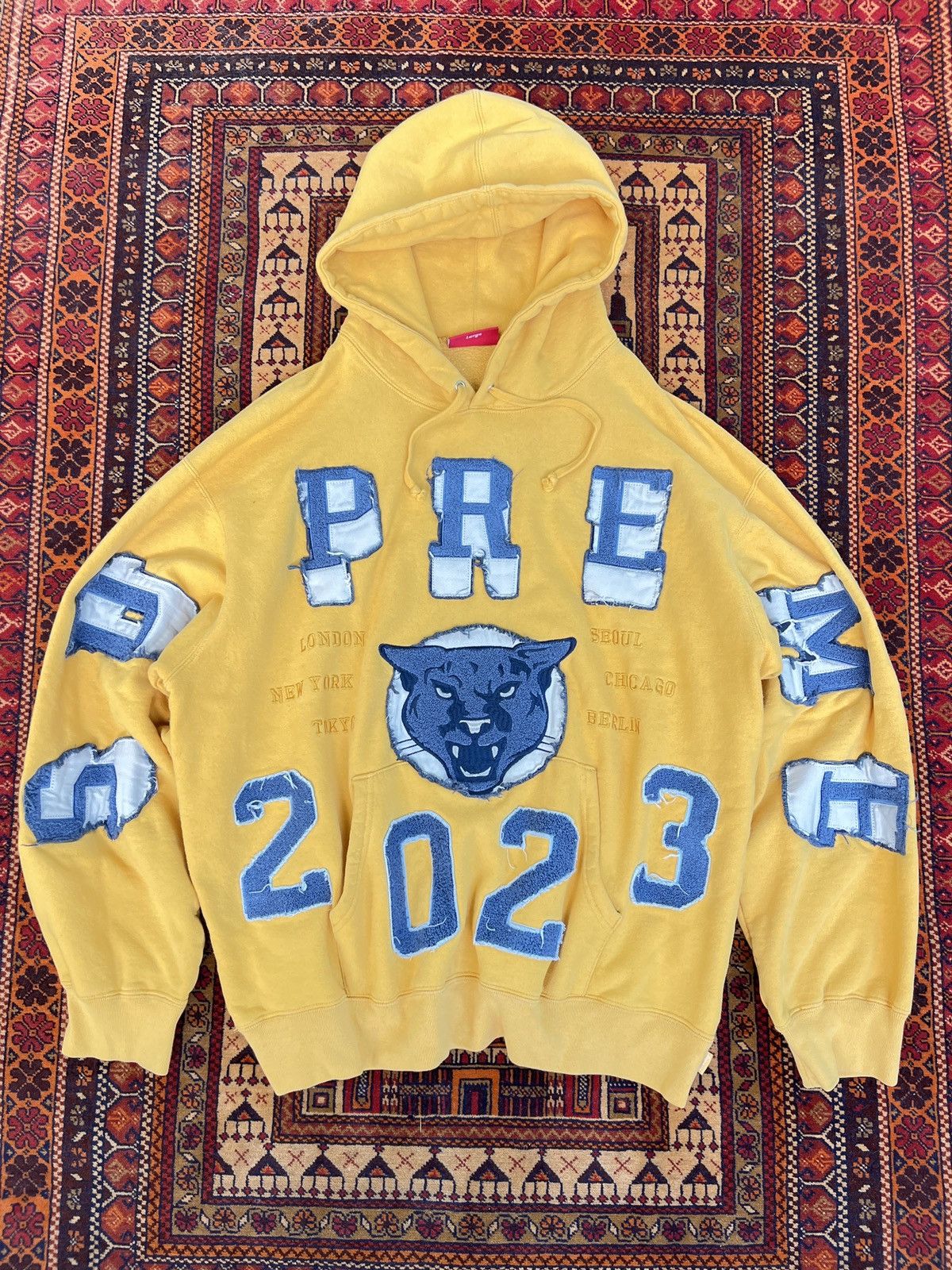 Supreme Supreme Washed Panther hoodie Size US L / EU 52-54 / 3 - 12 Thumbnail