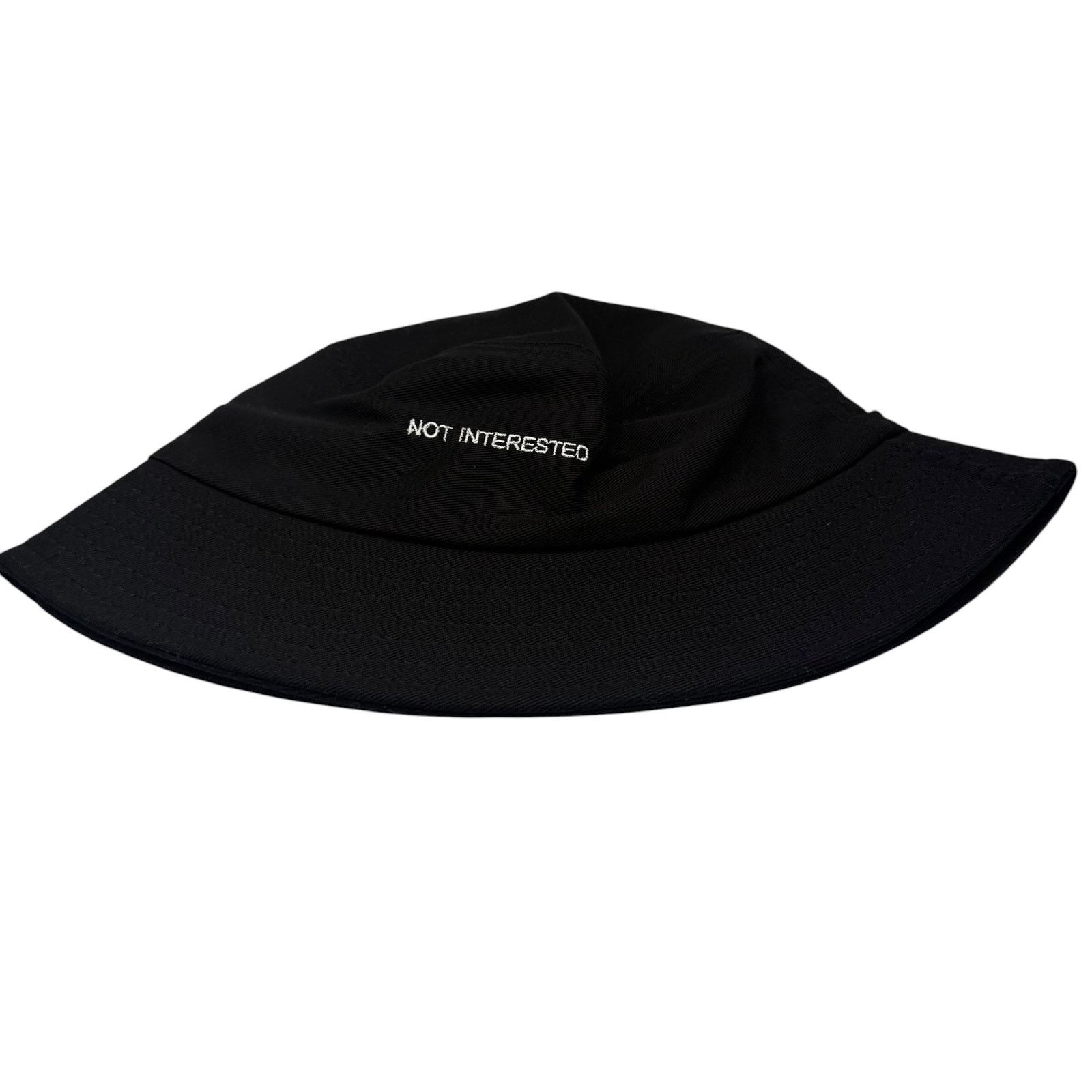 Other Not Interested Black Bucket Hat Size ONE SIZE - 1 Thumbnail