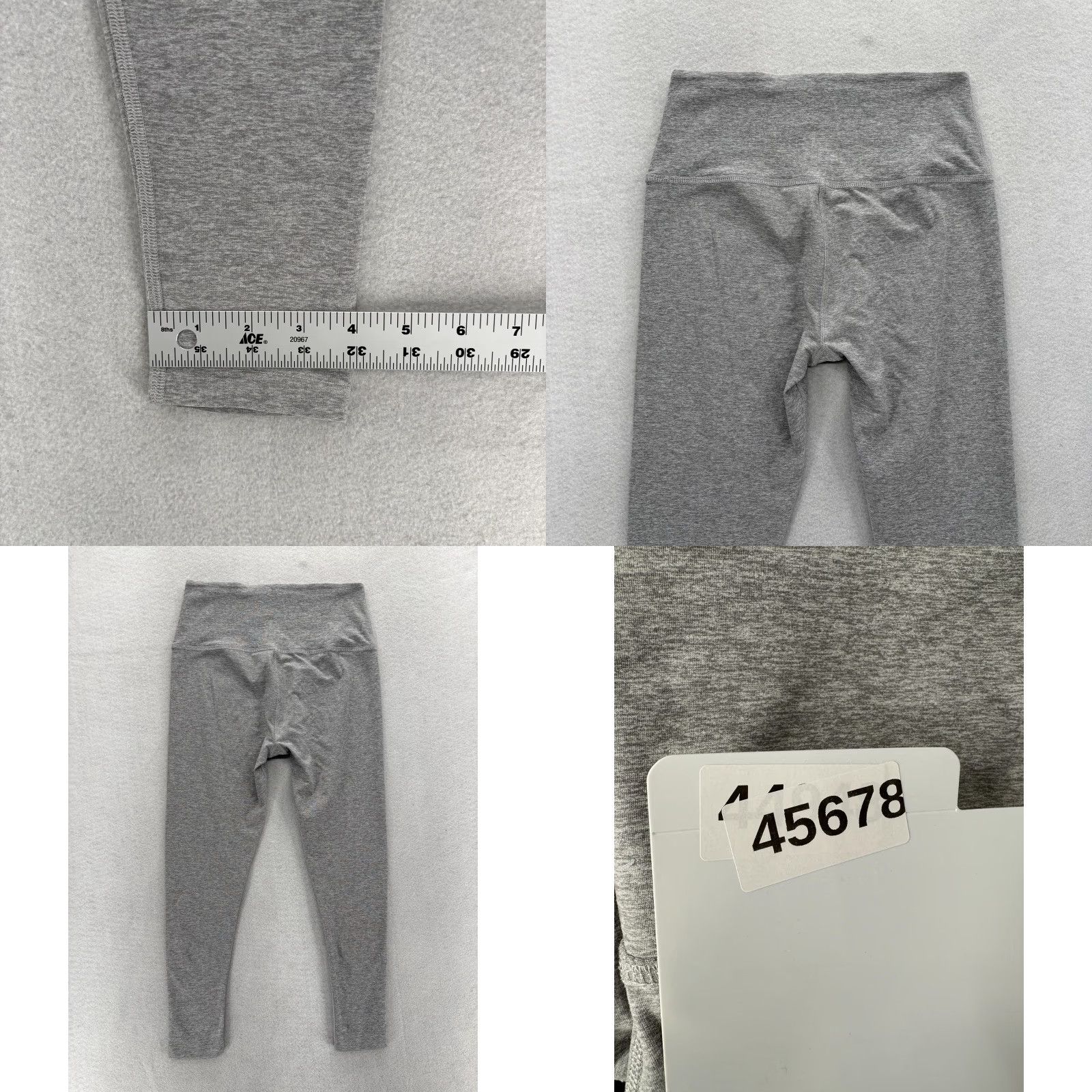 Beyond Yoga Beyond Yoga Pants Womens Large Gray High Waisted Leggings Athletic Made USA Size 36" / US 14 / IT 50 - 8 Thumbnail