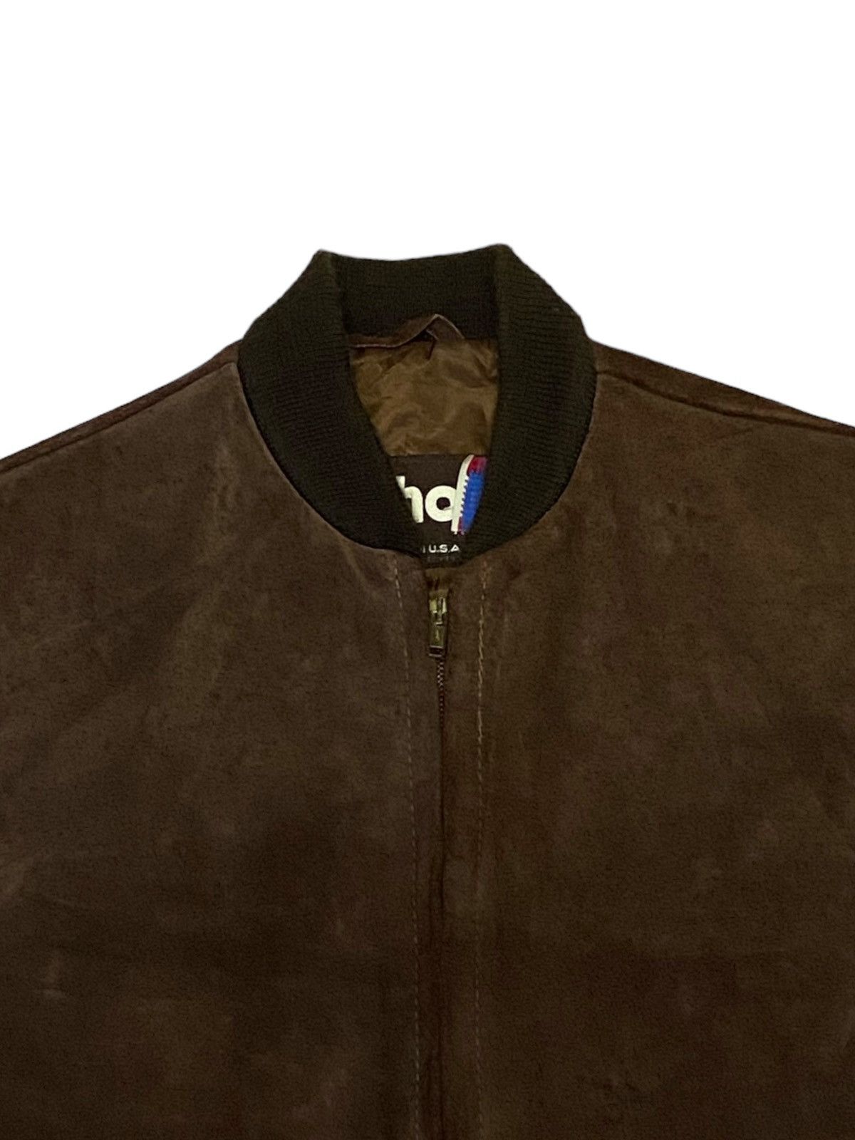 Schott Vintage Schott Suede Leather Bomber Jacket Size 38 Size US S / EU 44-46 / 1 - 15 Thumbnail