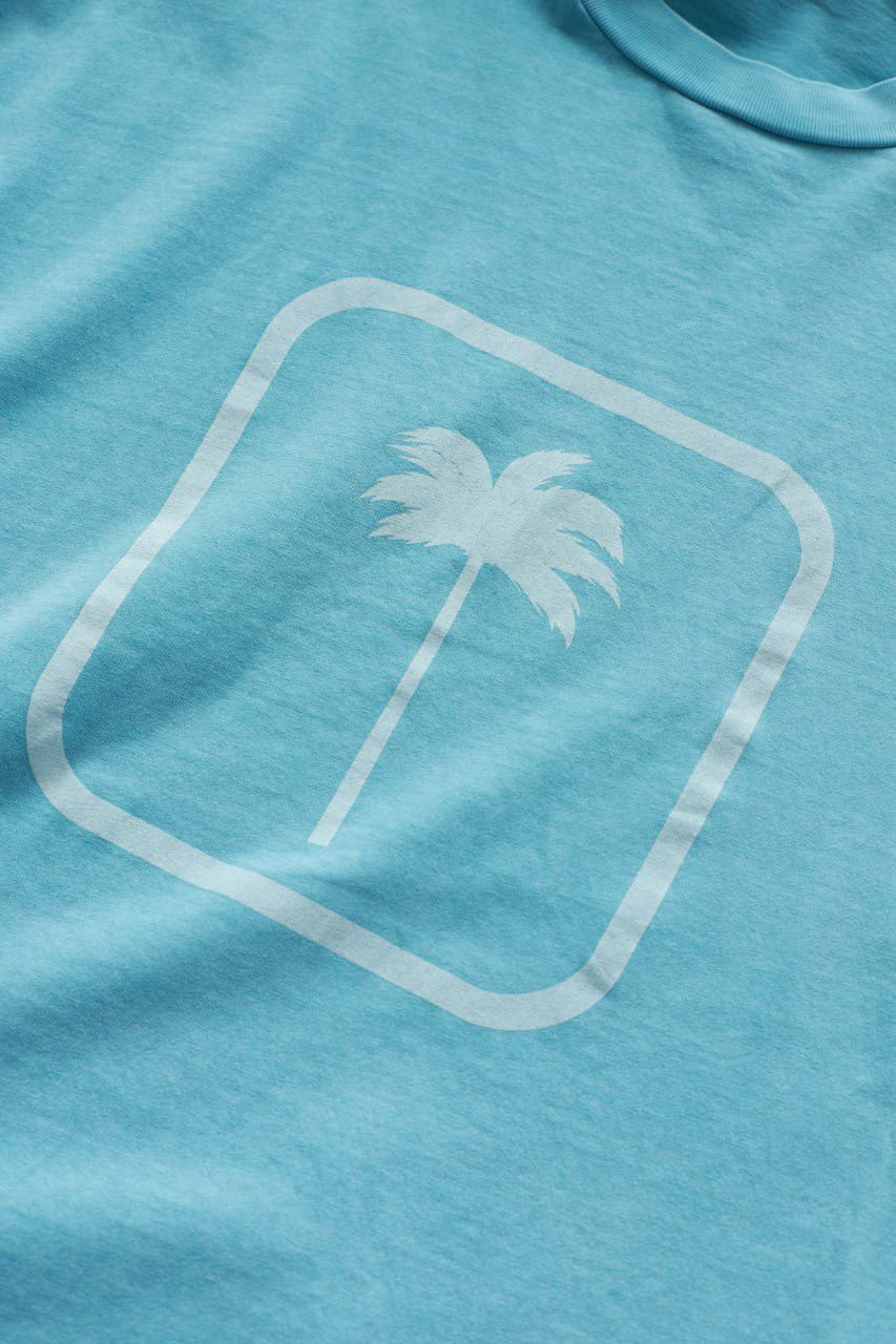 Palm Angels Palm Angels Palm Tree T-shirt Light Blue Size US M / EU 48-50 / 2 - 10 Thumbnail