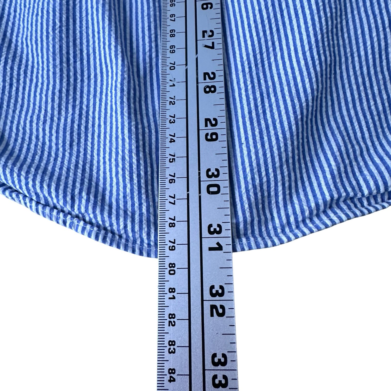 Ralph Lauren Polo Ralph Lauren Seersucker Shirt Men's 2XL XXL Blue White Size US XXL / EU 58 / 5 - 10 Thumbnail