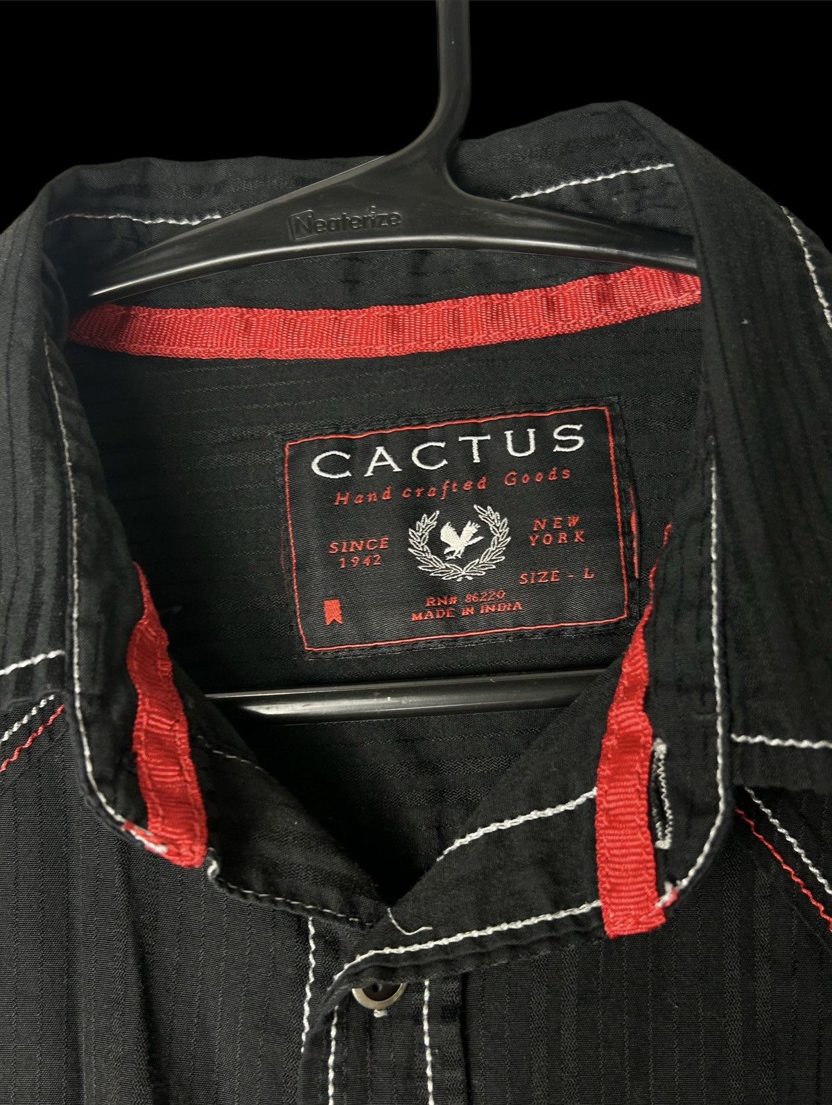 Japanese Brand Cactus Embroidered Button Up Size US L / EU 52-54 / 3 - 4 Thumbnail
