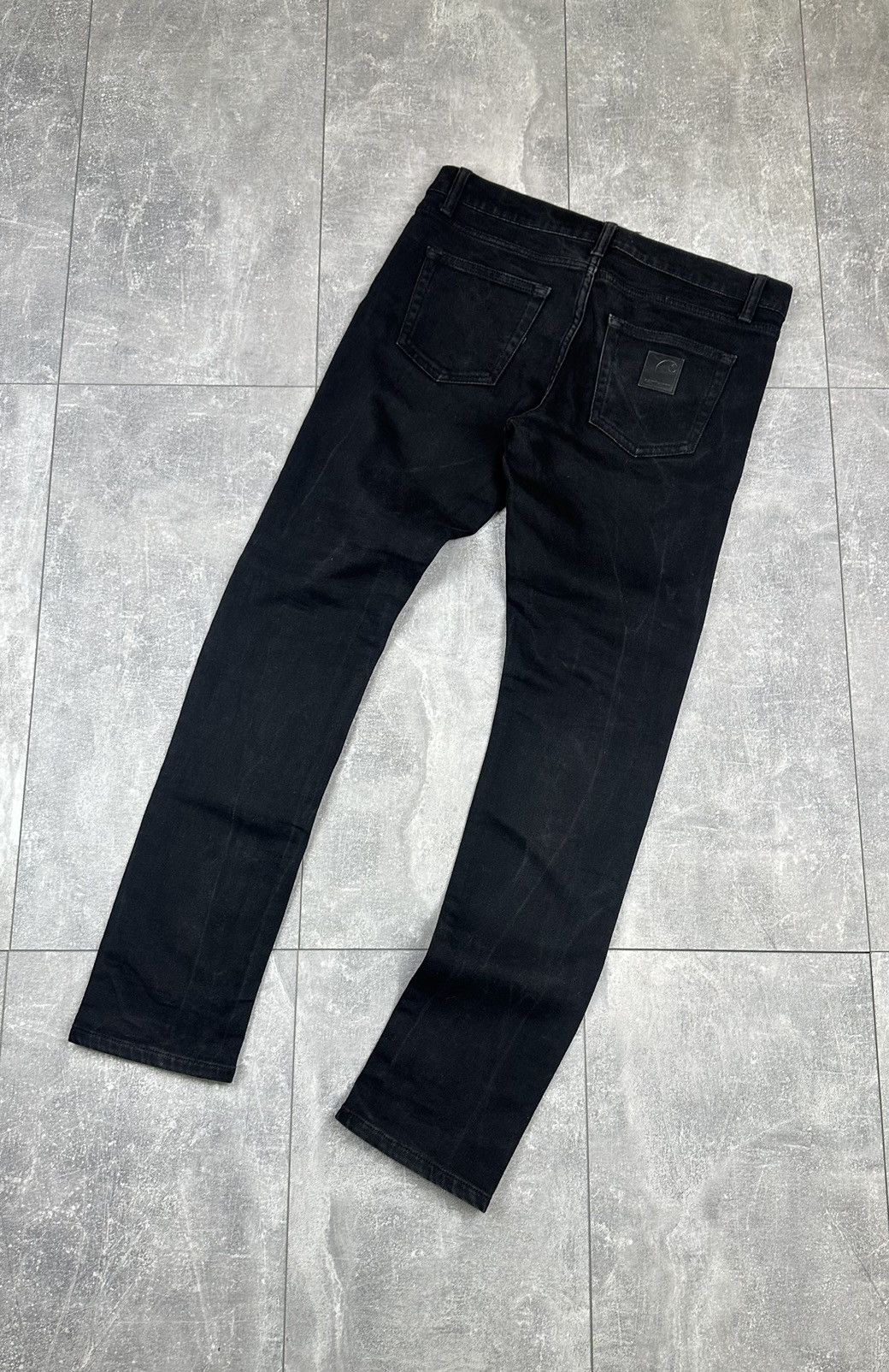 Carhartt Carhartt Wip Denim Black Jeans Pants Size US 31 - 1 Thumbnail