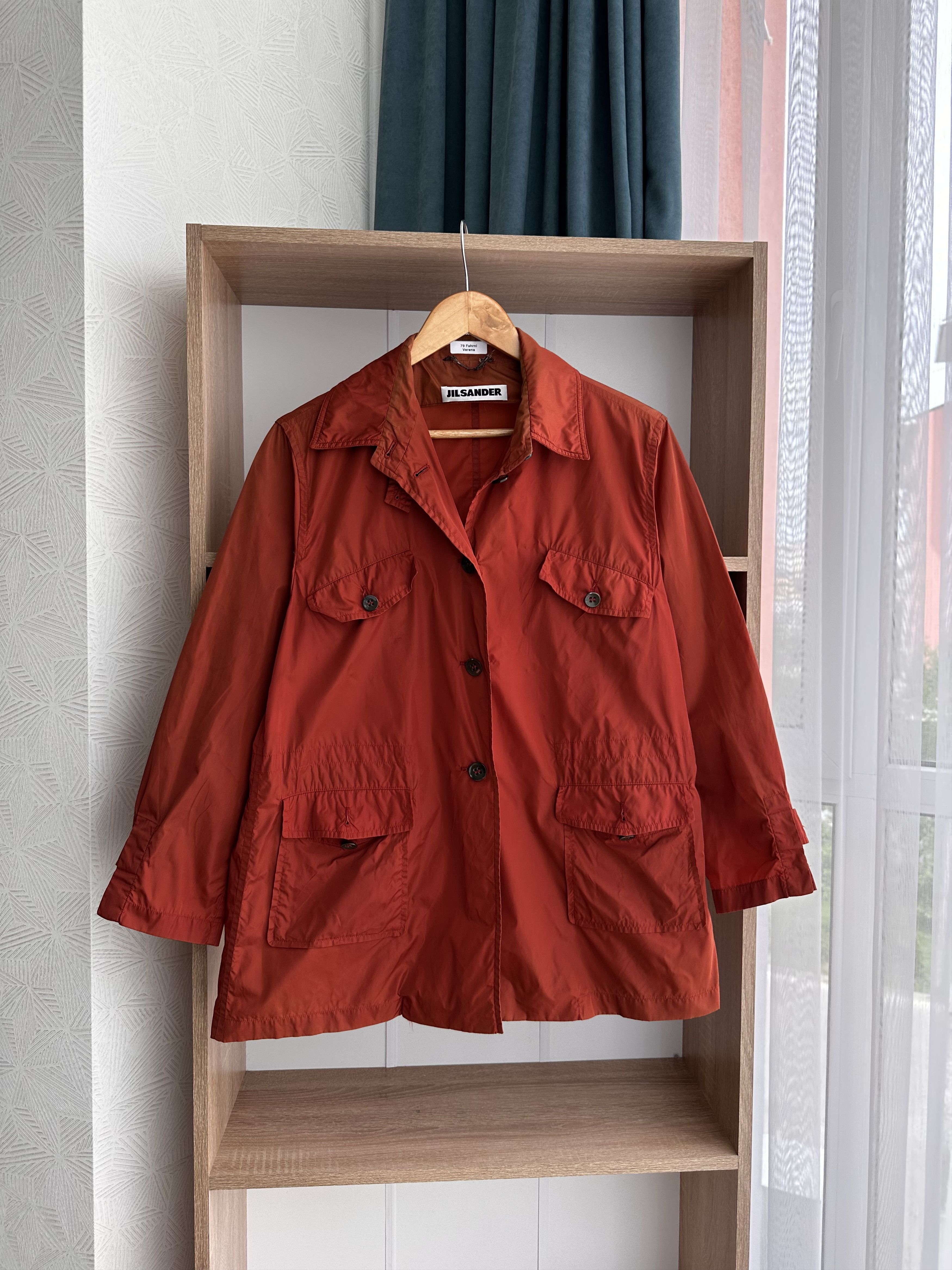 Jil Sander Vintage Jil Sunder Luxury Orange Nylon Cargo Jacket Size US S / EU 44-46 / 1 - 3 Thumbnail