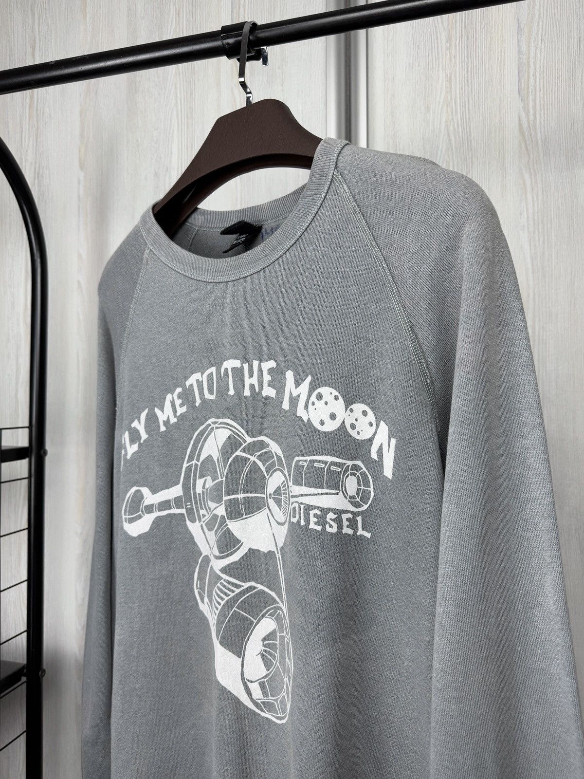 Diesel Diesel vintage ‘Fly me to the moon’ oversized sweatshirt XXL Size US XXL / EU 58 / 5 - 5 Thumbnail
