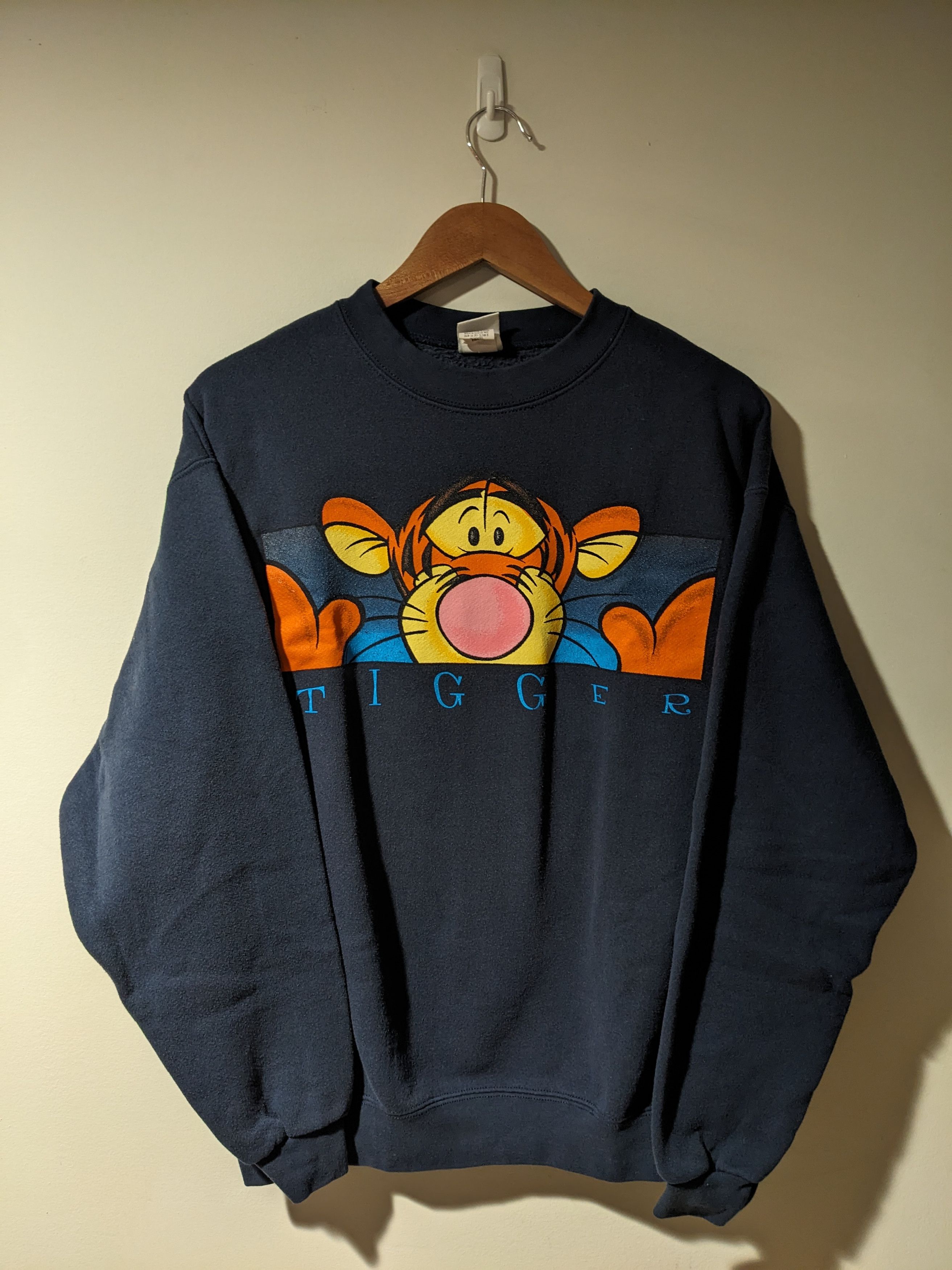 Disney × Vintage Vintage 90s Winnie the Pooh Tigger Disney Sweatshirt Size US M / EU 48-50 / 2 - 1 Thumbnail