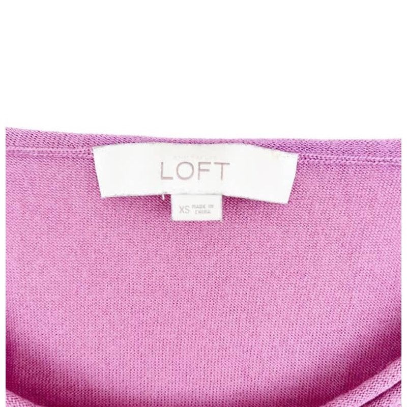 Other Ann Taylor Loft Pink Merino Wool Blend Sweater Sz XS Size XS / US 0-2 / IT 36-38 - 2 Thumbnail