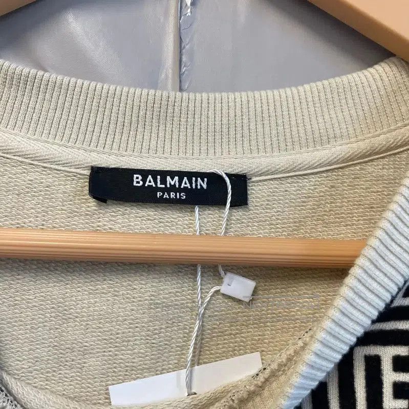 Balmain Balmain Men's White Cotton Sweatshirt . Size US M / EU 48-50 / 2 - 3 Thumbnail