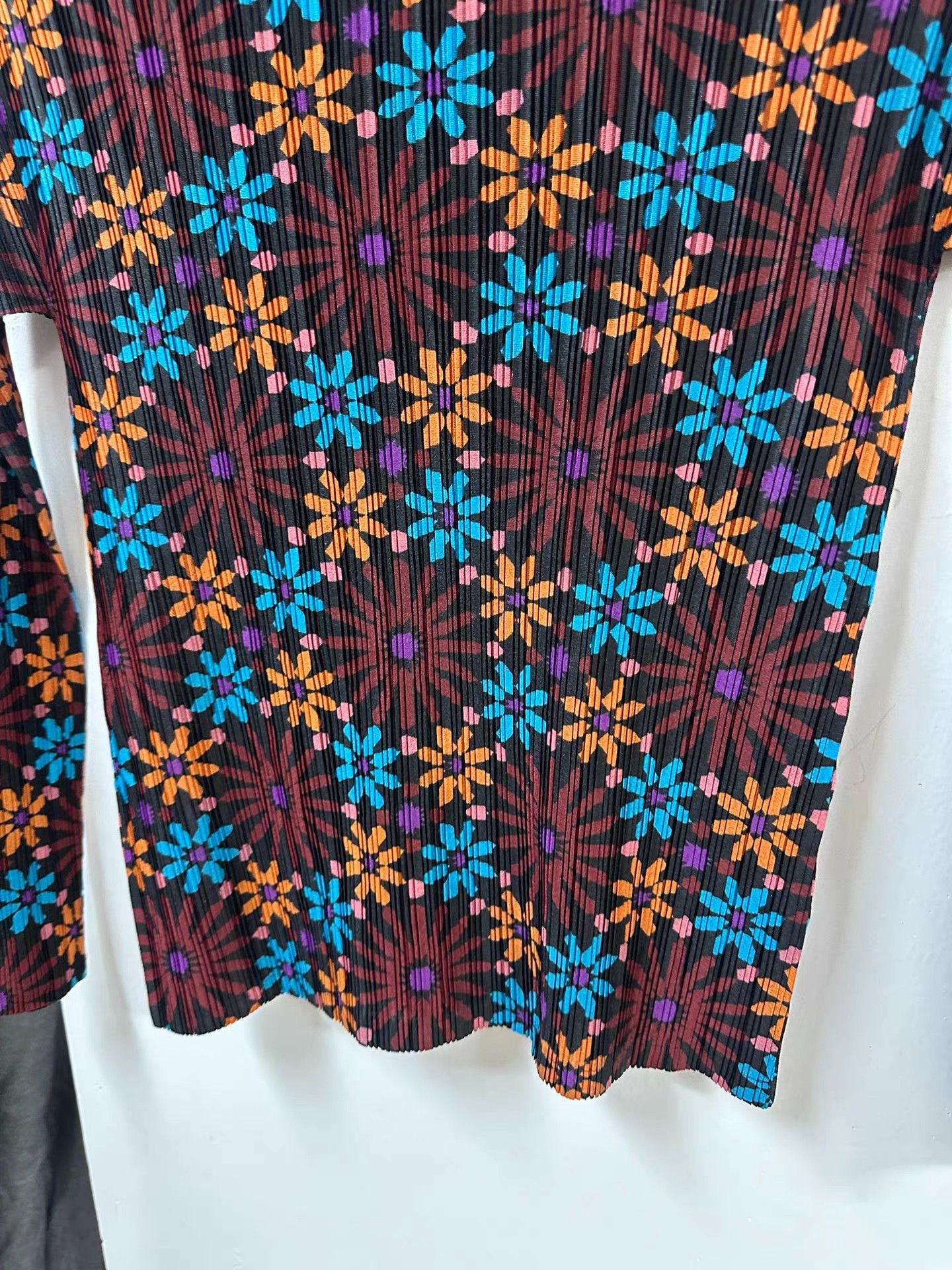 Issey Miyake Issey miyake pleats please Floral Pleated Turtleneck Top K20 Size US L / EU 52-54 / 3 - 4 Thumbnail