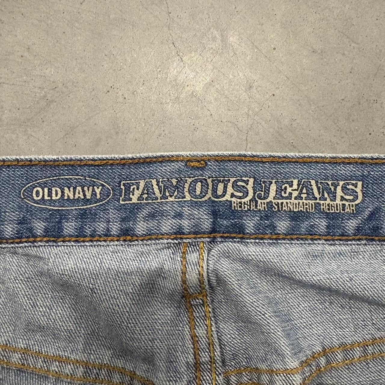 Old Navy Crazy Vintage Y2K 2000s Baggy Old Navy Skater Style Light Blue Wash Denim Jeans! Size US 34 / EU 50 - 8 Thumbnail