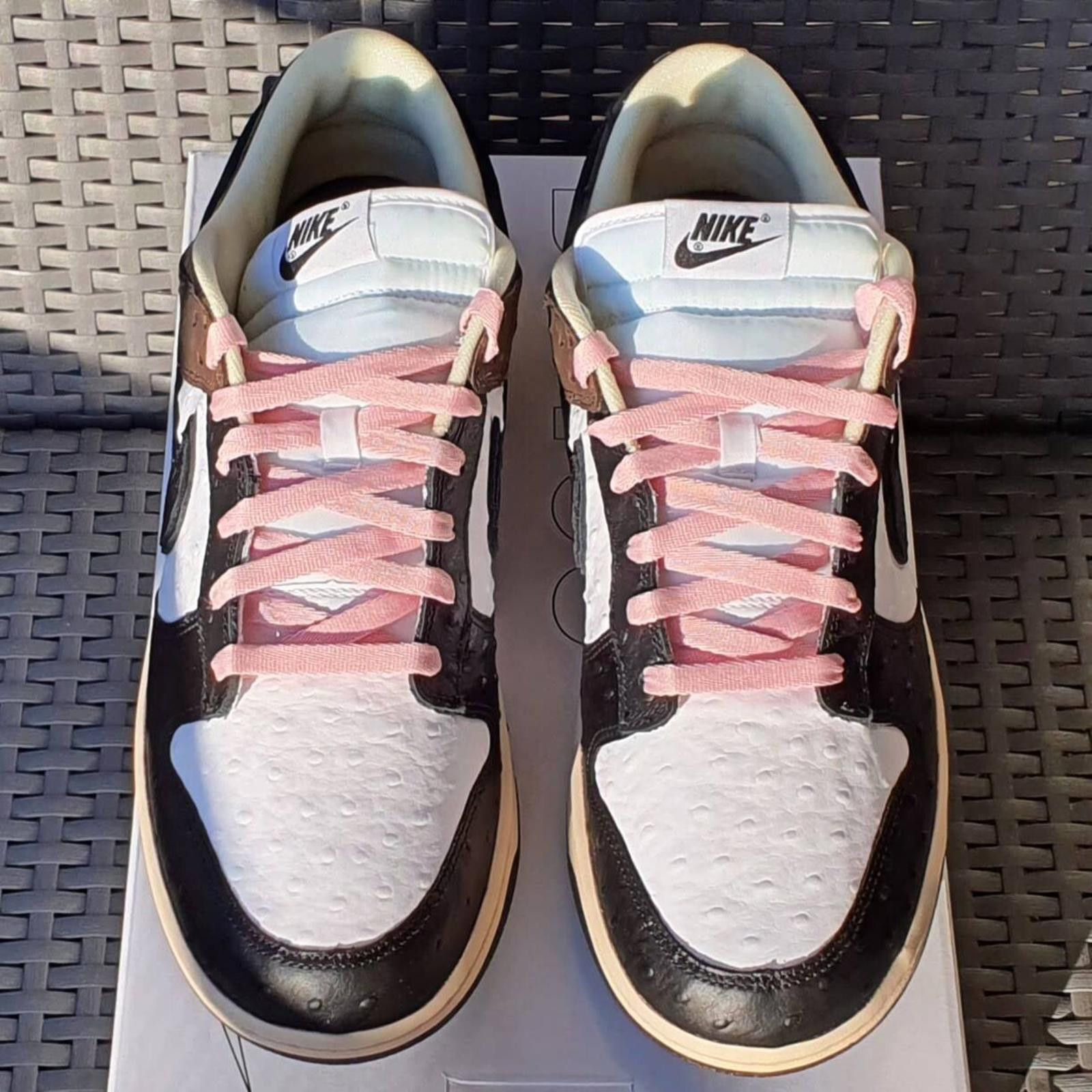 Nike Size 11.5 - Nike Dunk Low Unlocked - Premium 'Travis mocha' Size US 11.5 / EU 44-45 - 4 Thumbnail
