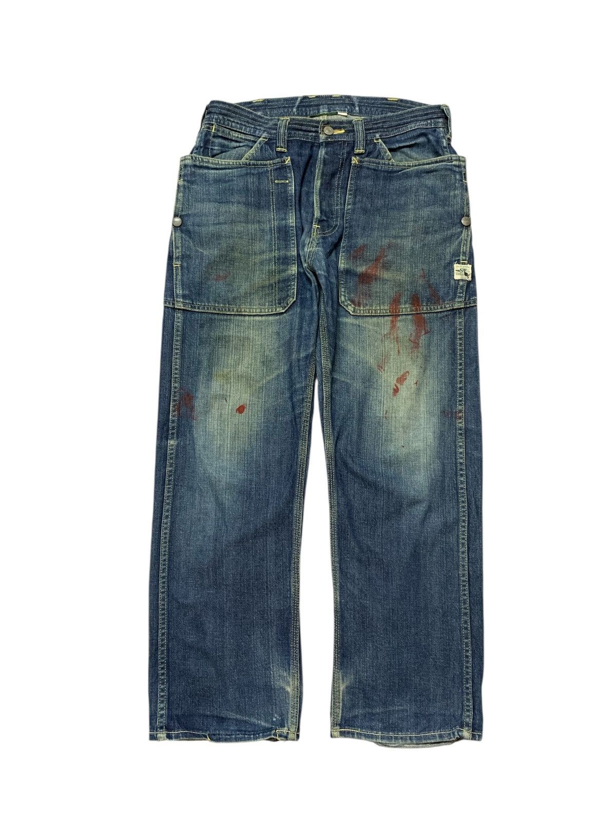Sassafras Union Special Leaf Washed Denim