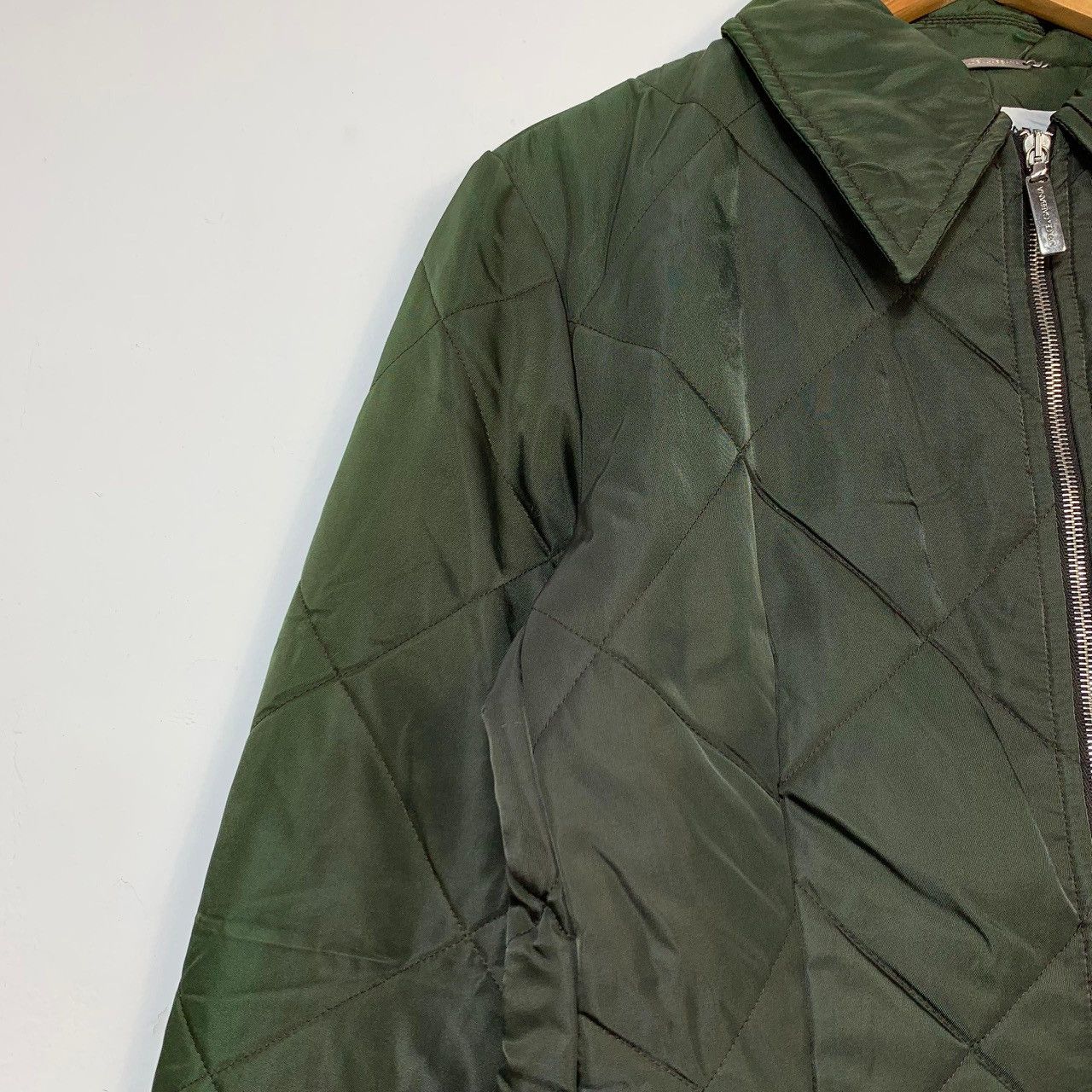 Dolce & Gabbana Vintage Olive Green Diamond Quilted Military Liner Jacket Size US M / EU 48-50 / 2 - 9 Thumbnail
