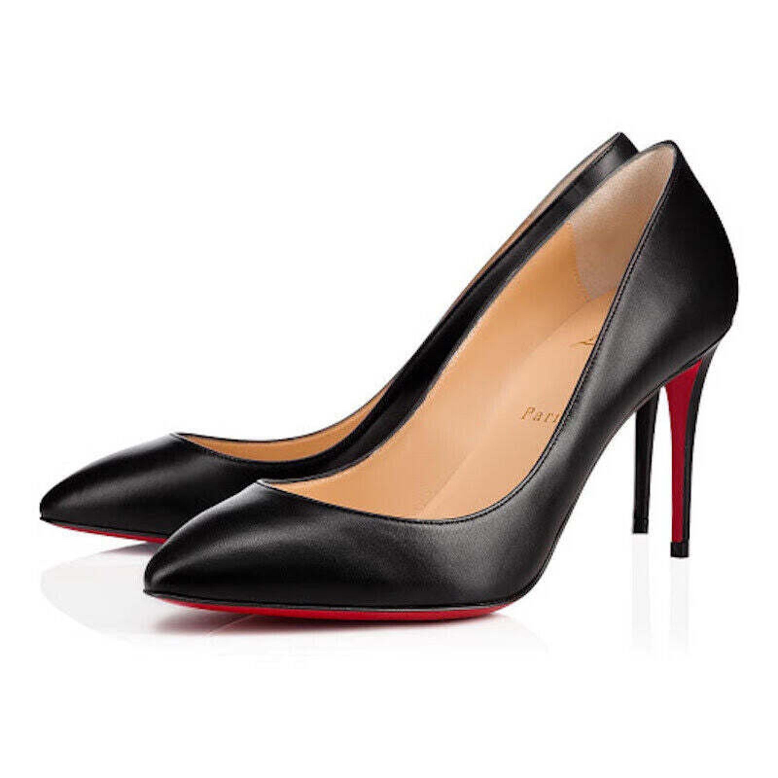 Christian Louboutin Eloise 85 Black Nappa Shiny Leather