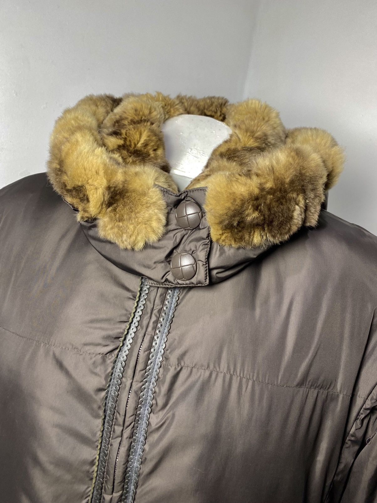 Max Mara Max Mara Oversized Fur-Hood Puffer Coat – Chocolate Brown Size M / US 6-8 / IT 42-44 - 6 Thumbnail