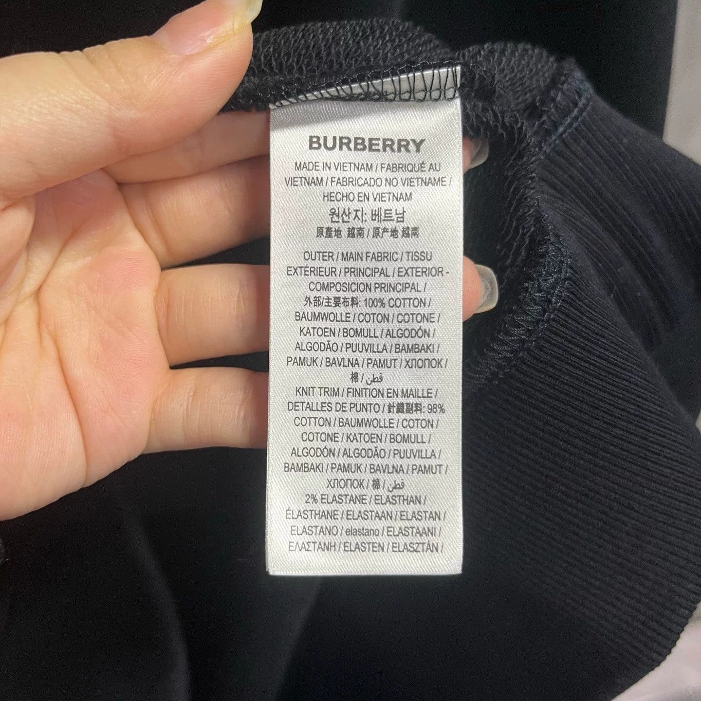 Burberry Burberry Latest Black Logo Crewneck Sweatshirt Size US L / EU 52-54 / 3 - 4 Thumbnail